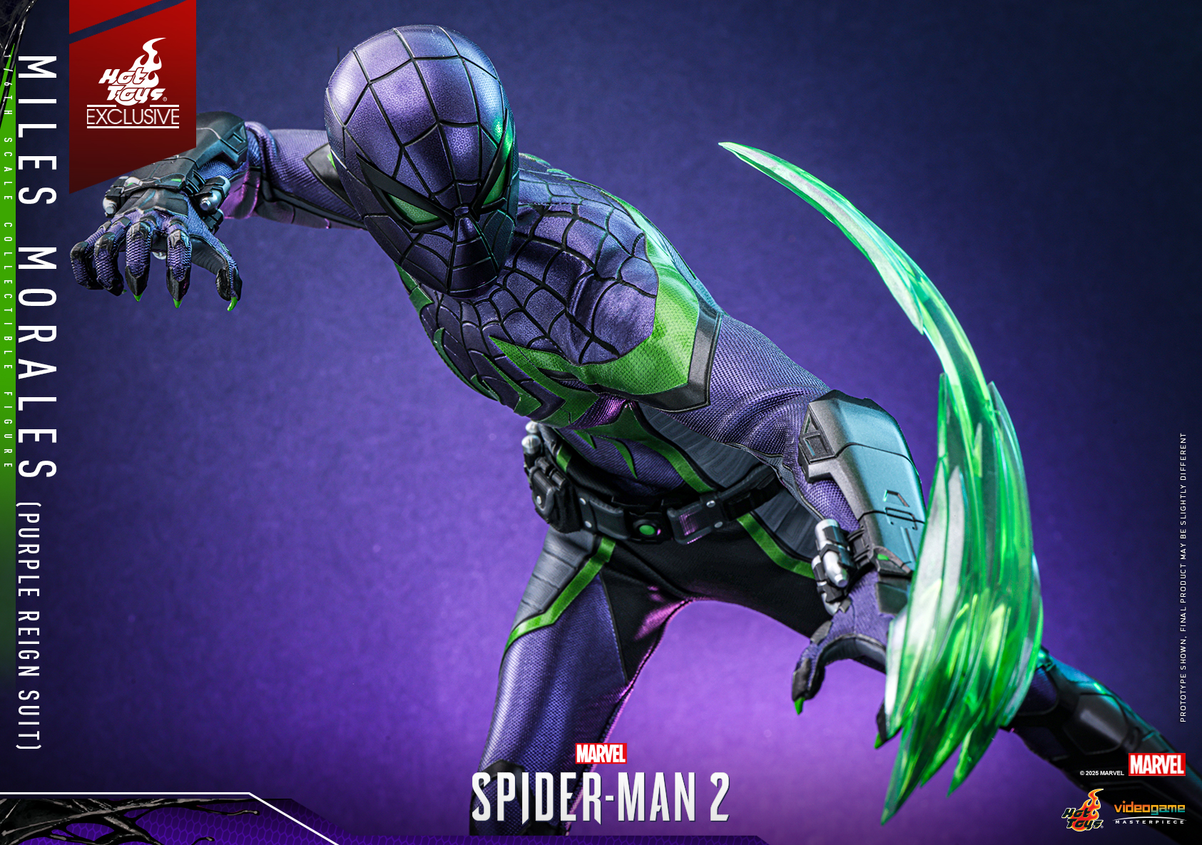 Hot Toys VGM68 Marvel's Spider-Man 2 - Miles Morales (Purple Reign Suit) [Hot Toys Exclusive]
