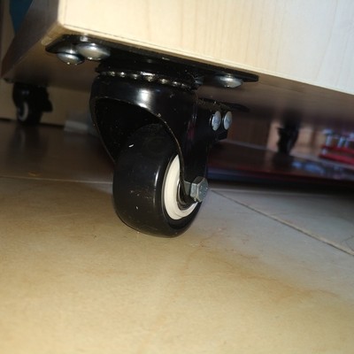 OT75 ลูกล้อเอนกประสงค์ รุ่นฐานหมุนได้ ไม่มีเบรค ขนาด 1.5 นิ้ว สำหรับ DIY รถเข็น เก้าอี้ ฯลฯ