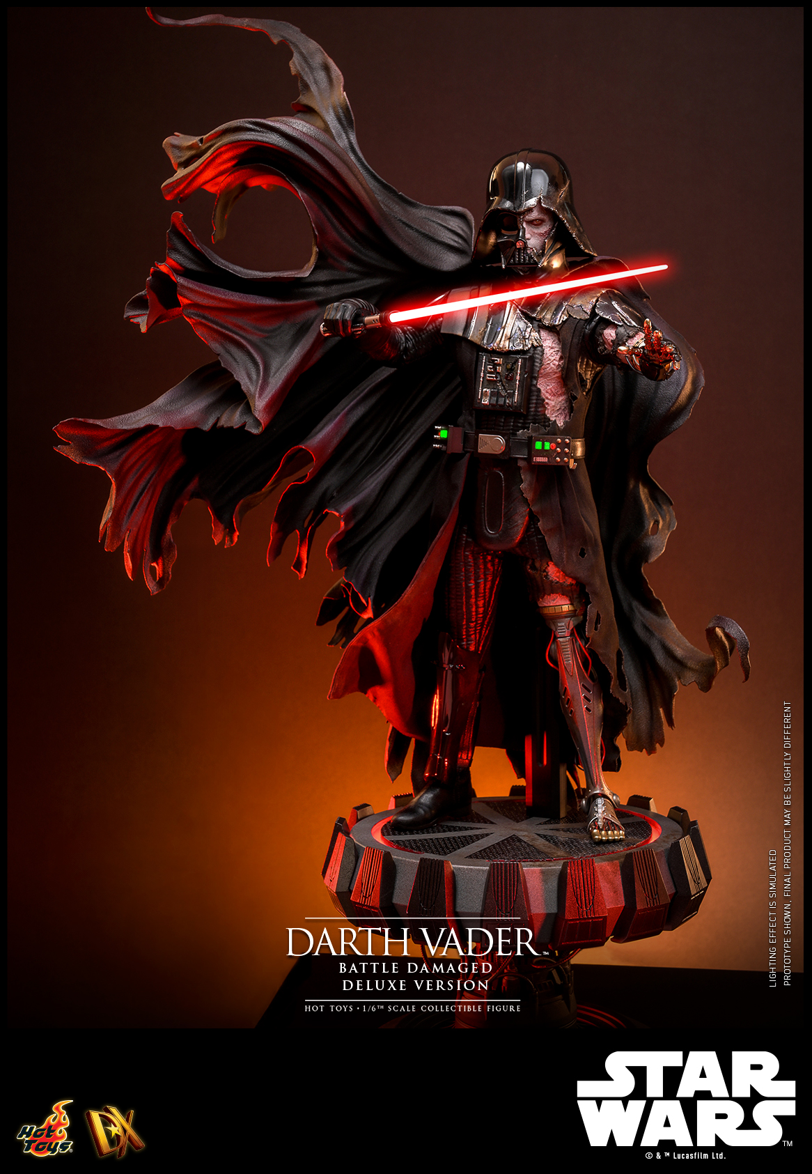 Hot Toys DX45B Star Wars - Darth Vader (Battle Damaged) (Deluxe Version) (Special Edition)