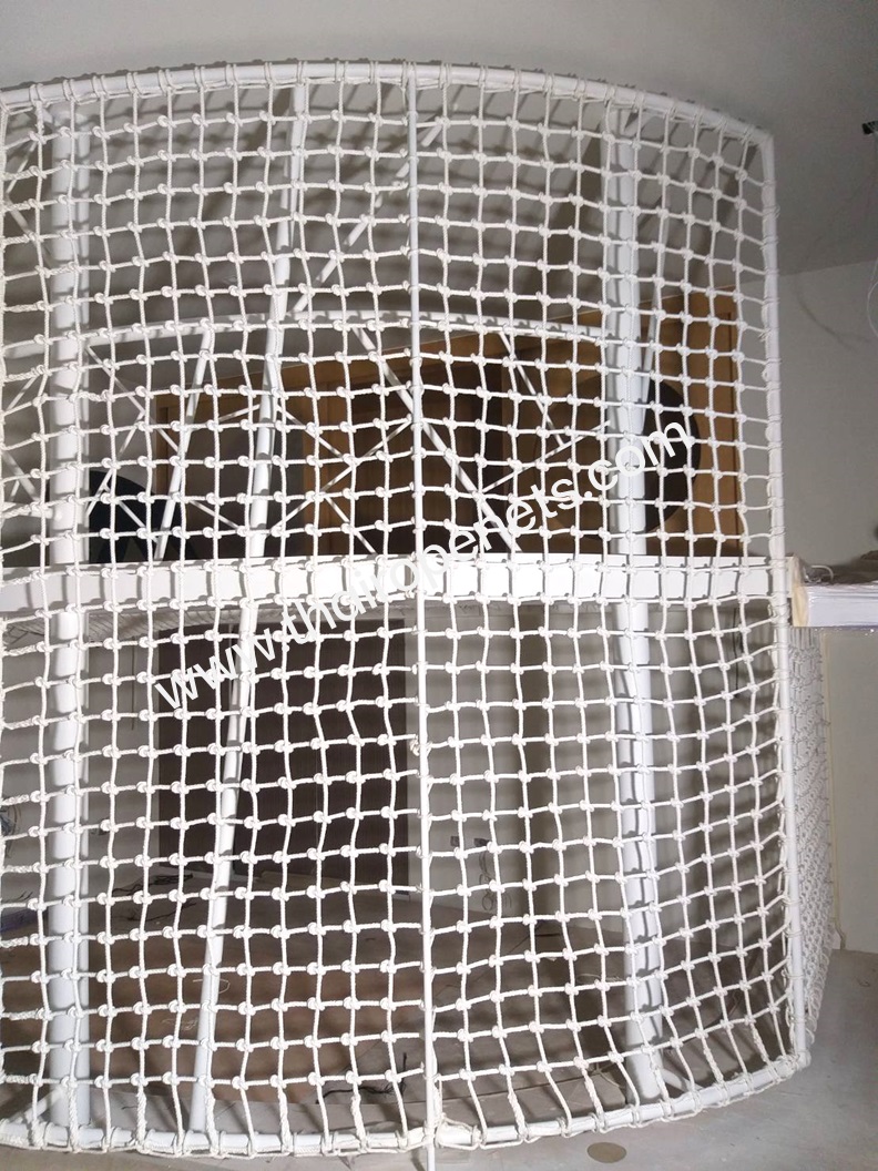 Safety Net Polyester ตาข่ายกันเด็กตก ตาข่ายเส้นใยนิ่ม โพลีเอสเตอร์สีขาว