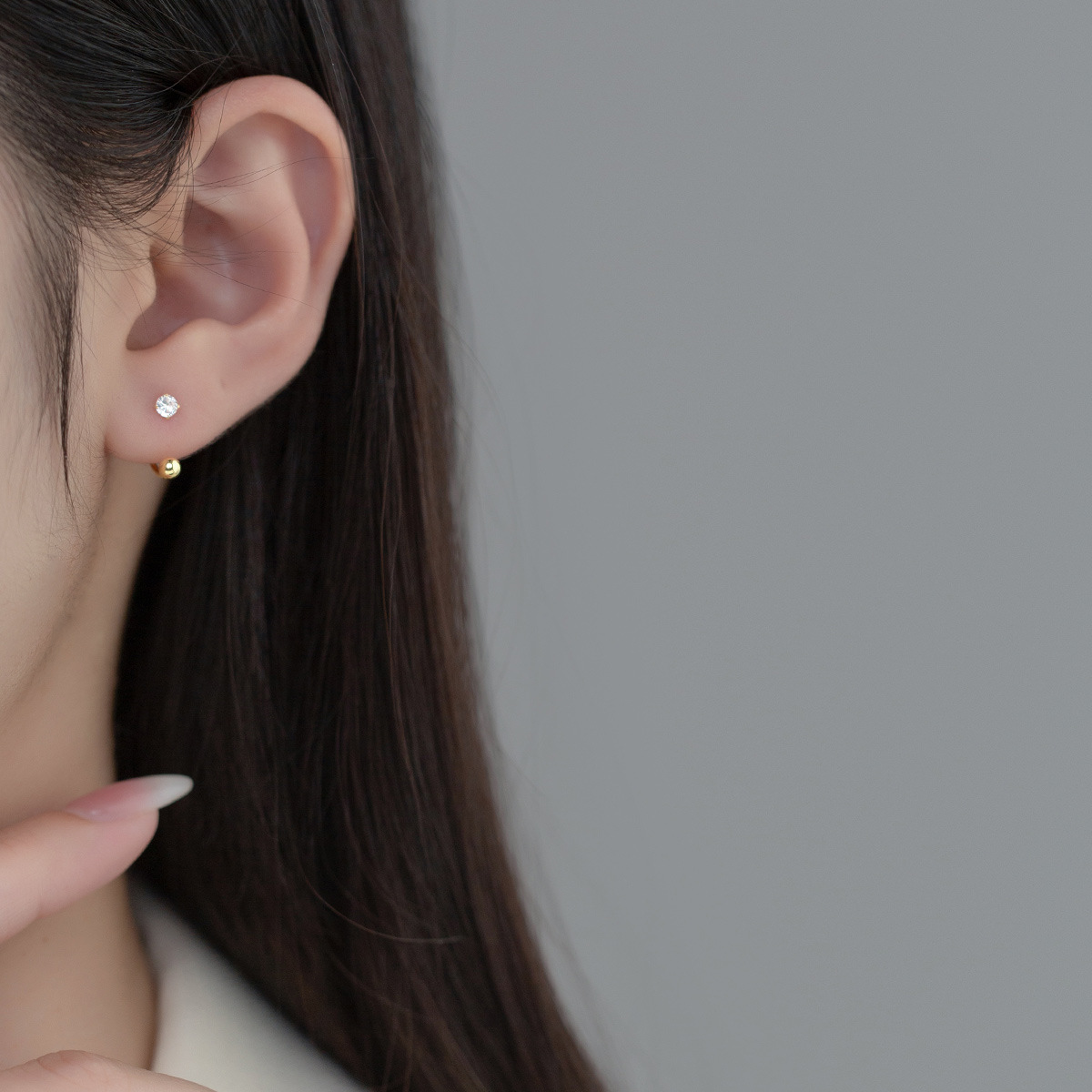 ต่างหูเงินแท้ 92.5 Ailuoqi_ES104