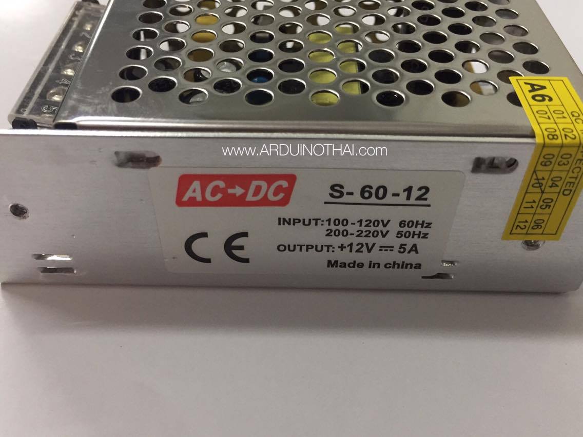 Switching 12V 5A แหล่งจ่ายไฟ 12V 5A