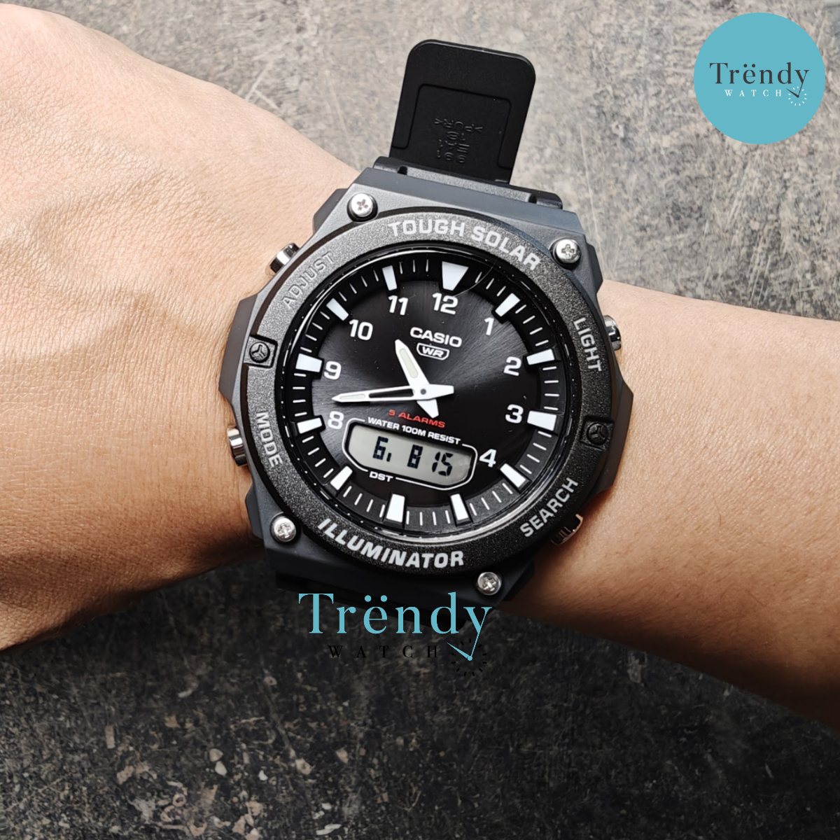 Casio Standard นาฬิกาข้อมือผู้ชาย สายเรซิน รุ่น AQ-S820W, AQ-S820W-1A, AQ-S820W-3B, AQ-S820W-5A