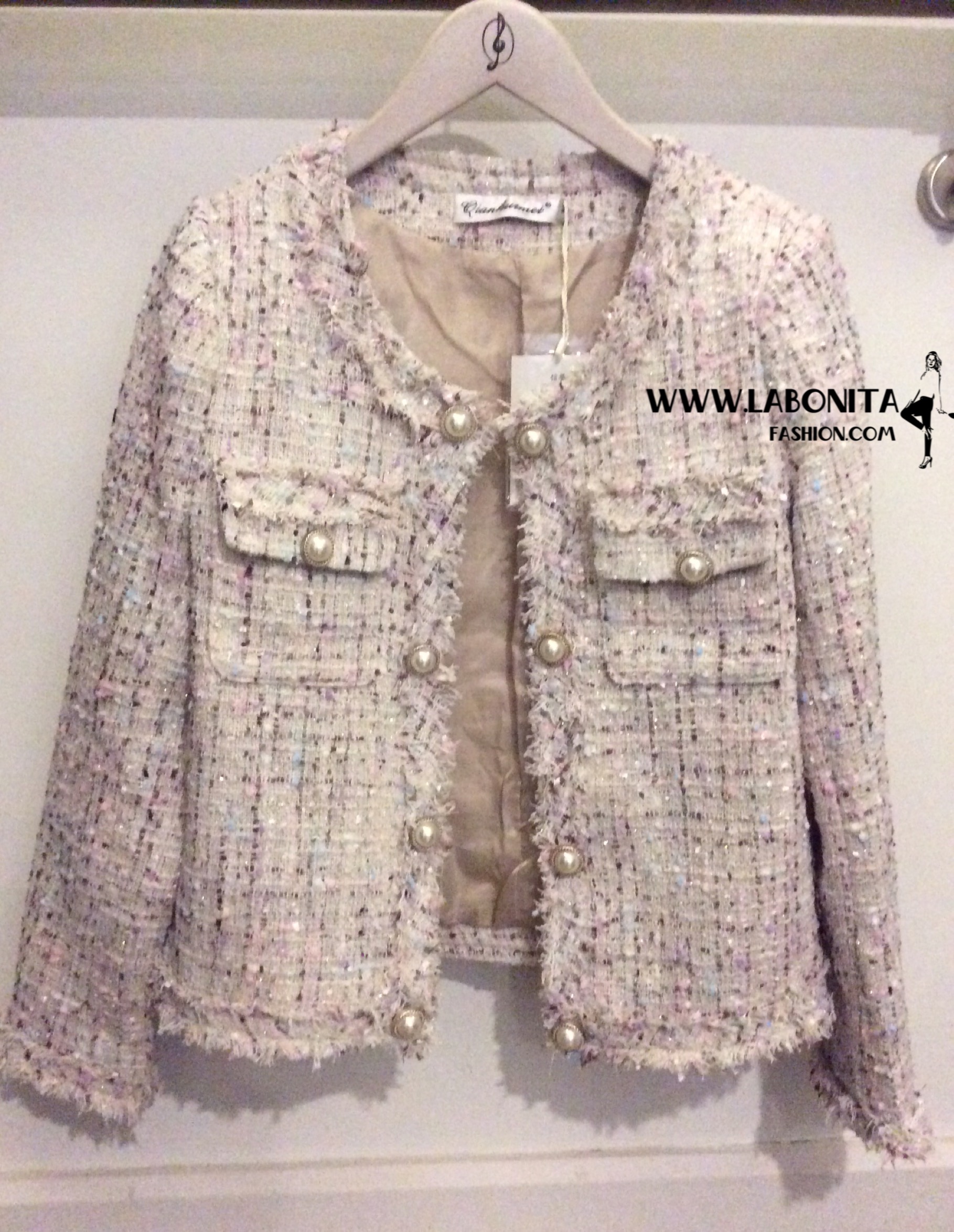 Blazer tweed เสื้อคลุมผ้าทวีตChanel สไตล์เกาหลี