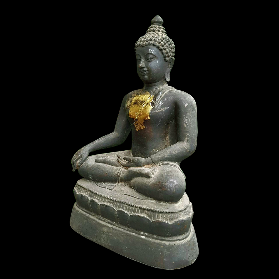 พระพุทธรูปเชียงแสน สิงห์หนึ่ง อายุ100ปี หน้าตัก9นิ้ว ปางมารวิชัย