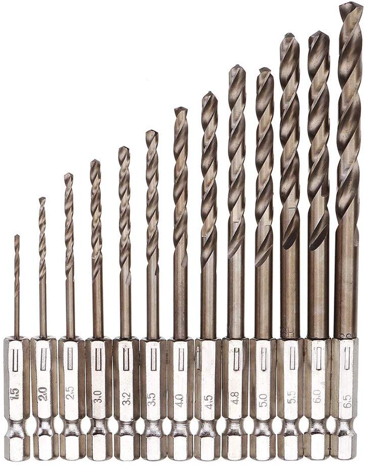 DH05 ดอกสว่านโคบอล M35 แกนหกเหลี่ยม ชุด 1.5-6 มิล ชุด 10 ดอก เจาะสเตนเลส เหล้กแหนบ มีดสเตนเลส เหล้กแข็ง