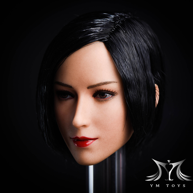 YMTOYS YM Ai Er D 1/6 Asian Beauty Headsculpt Long Black Hair