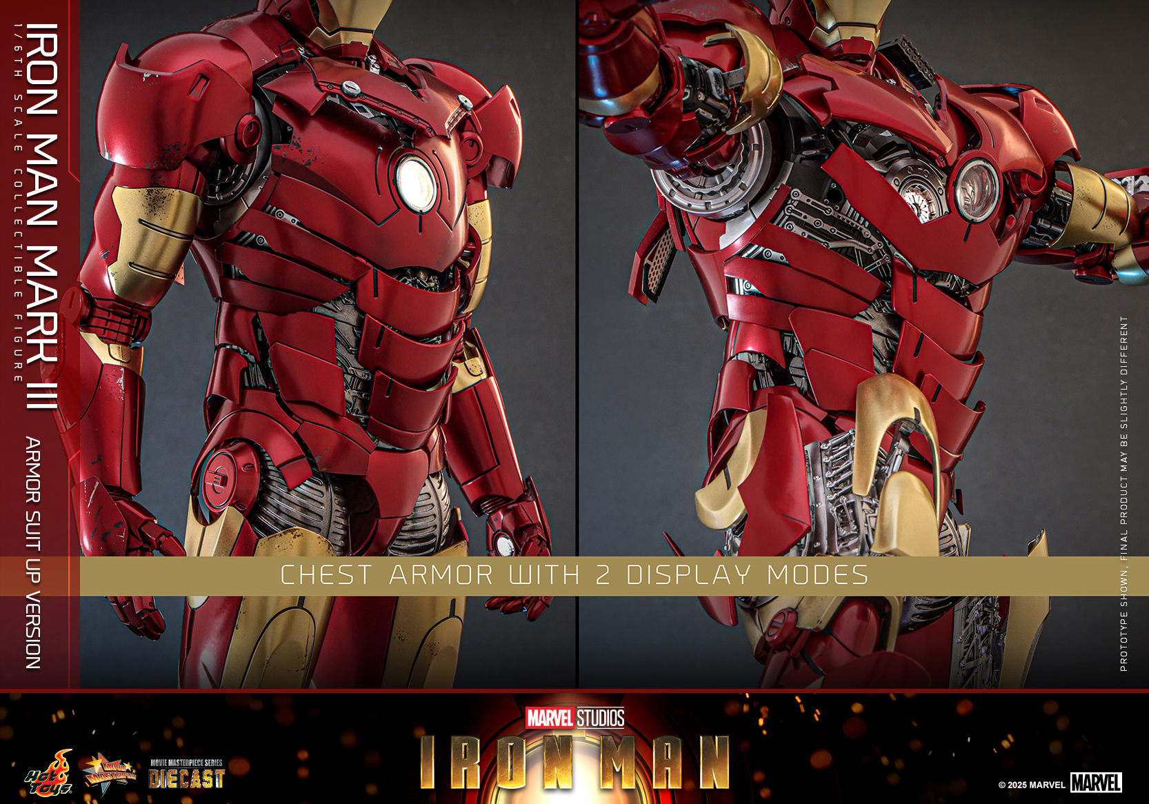 Hot Toys MMS825D72 Iron Man - Iron Man Mark III (Armor Suit Up Version)