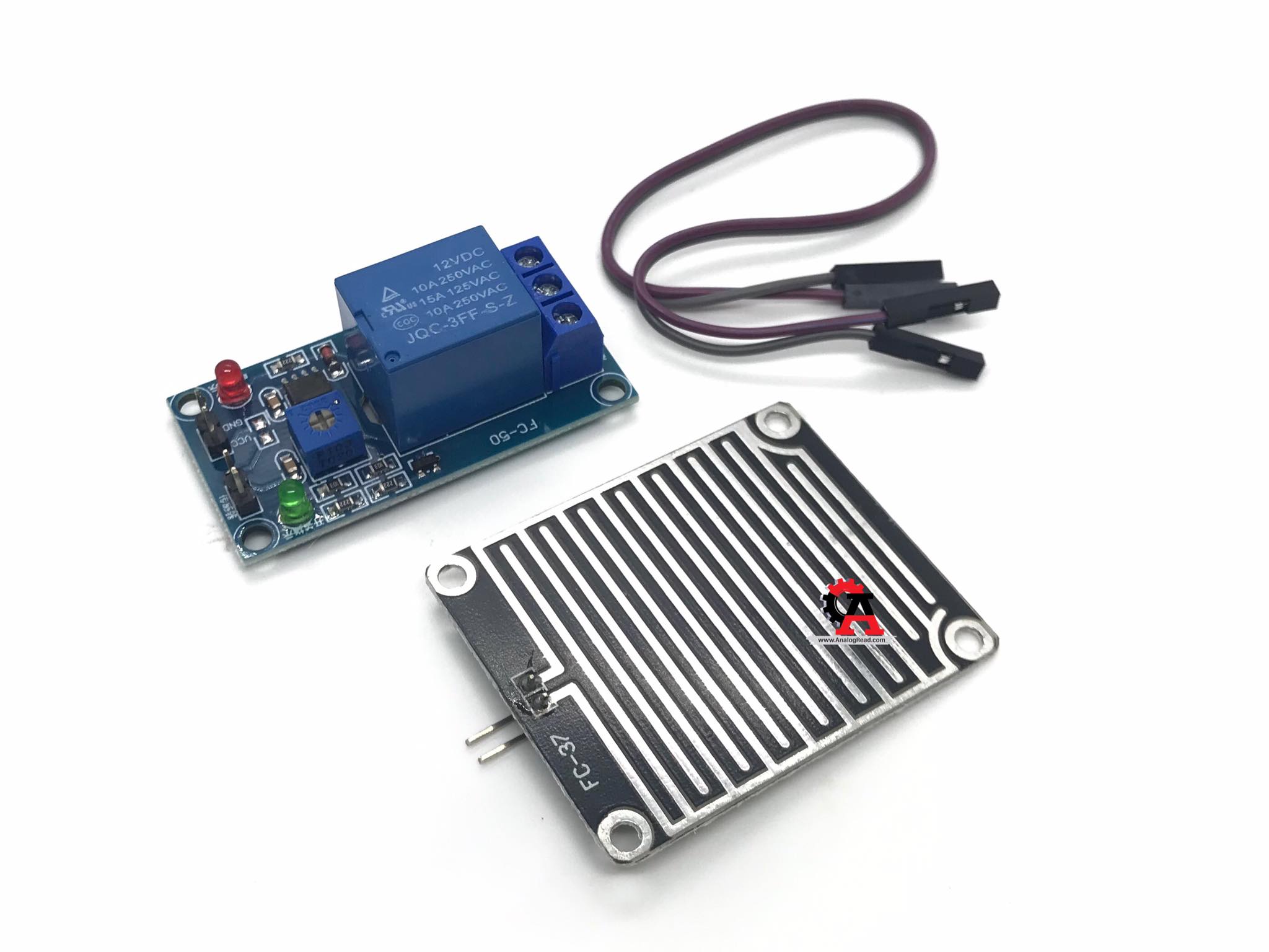 Rain Sensor Control โมดูลวัดน้ำฝน หรือระดับน้ำ พร้อมรีเลย์ควบคุม สต็อกไทยส่งไว