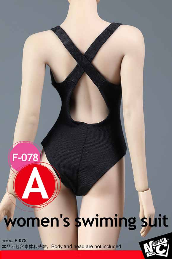 SUPERMCToys F-078D Women's Swimming Suit & Sheer Bodysuit