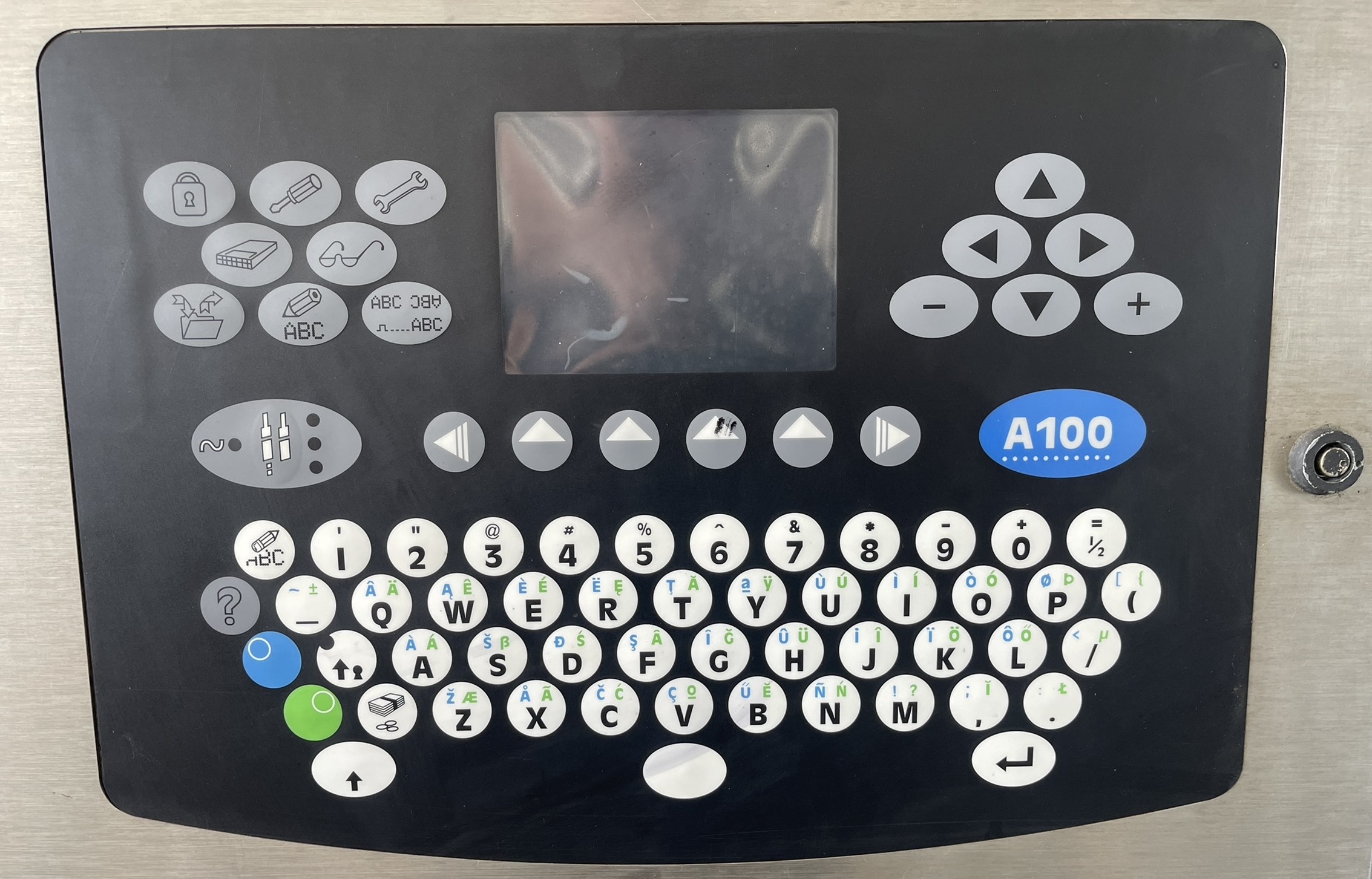 ปุ่มกดตัวอักษรเครื่องพิมพ์ CIJ CONTINUOUS INKJET PRINTING ENGLISH KEYBOARD FOR DOMINO A-SERIES