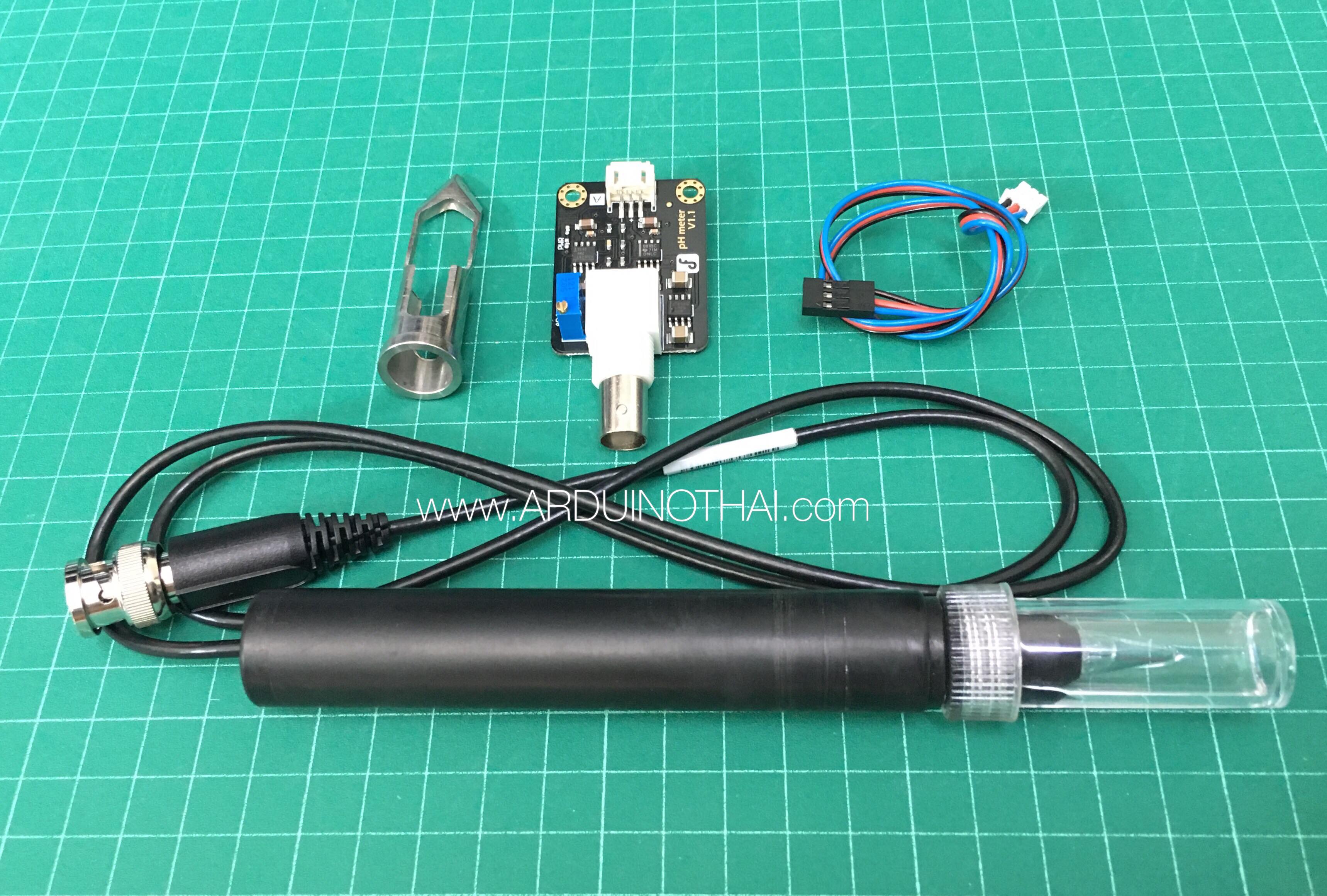 Analog Spear Tip pH Sensor Meter Kit (For Soil And Food Applications) เซนเซอร์วัดกรด-เบสในดินและในอาหาร