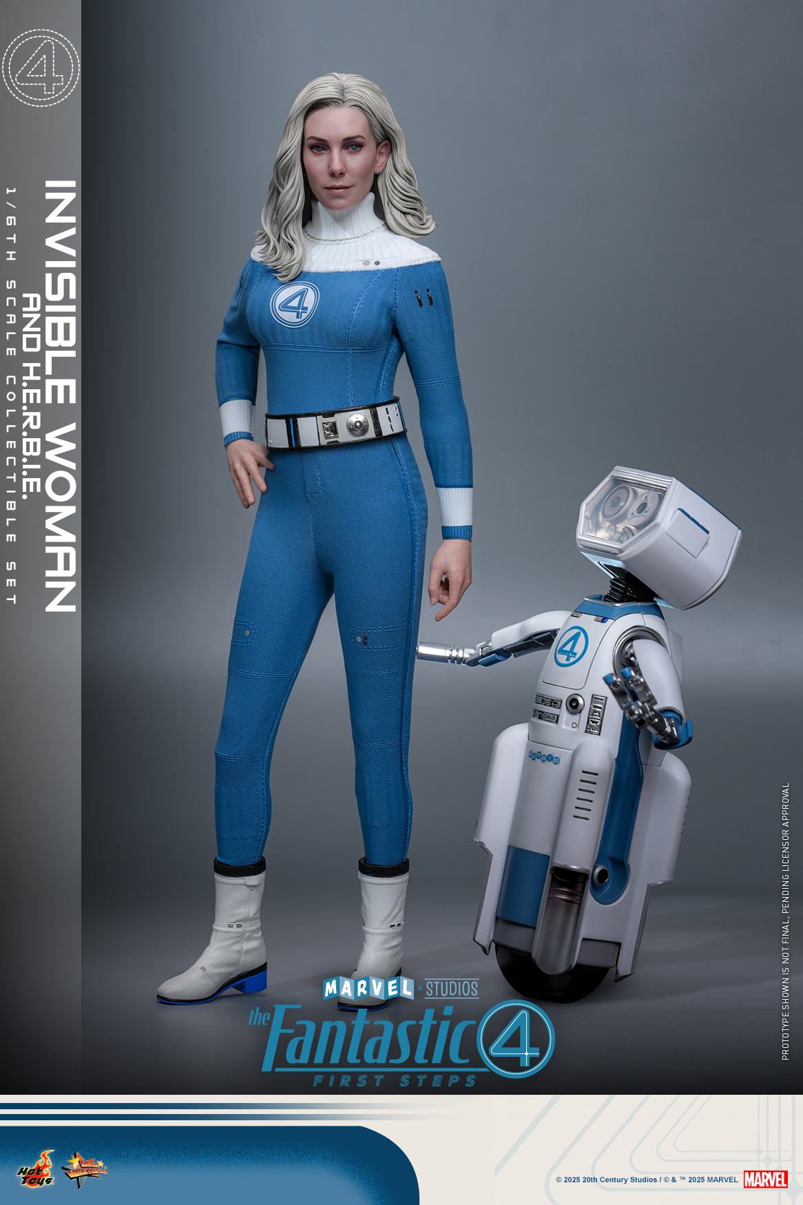 Hot Toys MMS824 The Fantastic Four: First Steps - Invisible Woman and H.E.R.B.I.E.