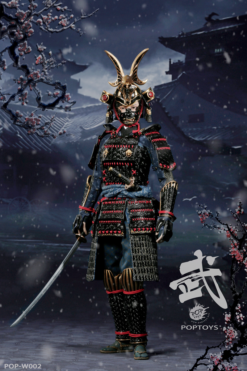 POPTOYS W002 The Second of Warrior Women Series: The Butterfly Helmets Female Warriors - The Black Armor (Standard Version)