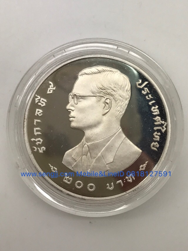 เหรียญกษาปณ์เงินขัดเงาที่ระลึก อนุรักษ์สัตว์ป่า ชุด 3 (เสือ-ช้าง) พ.ศ.2540 แบบบาง+แบบหนา ทั้งชุด 6 เหรียญ