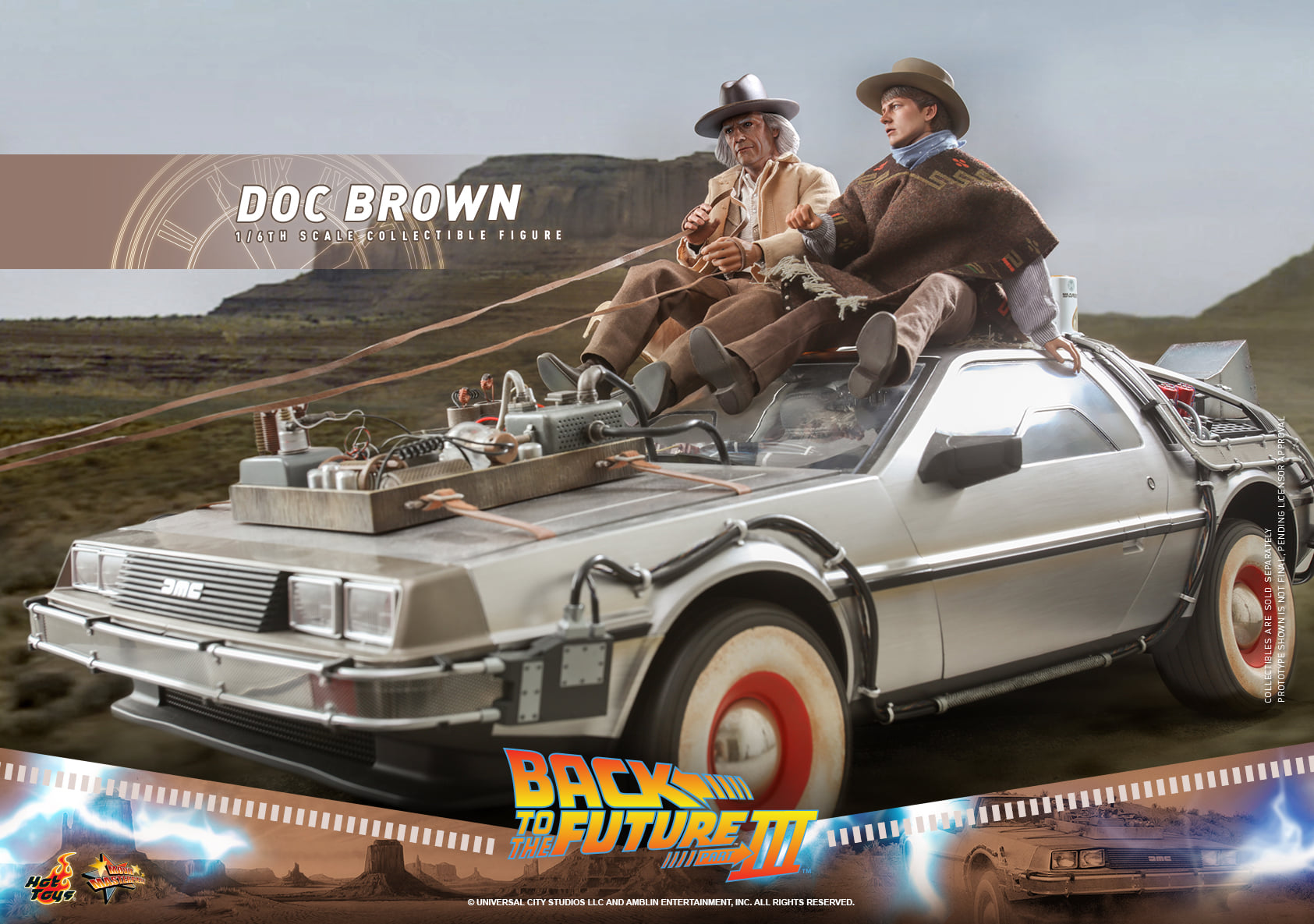 Hot Toys MMS617 1/6 Back to the Future Part III - Doc Brown