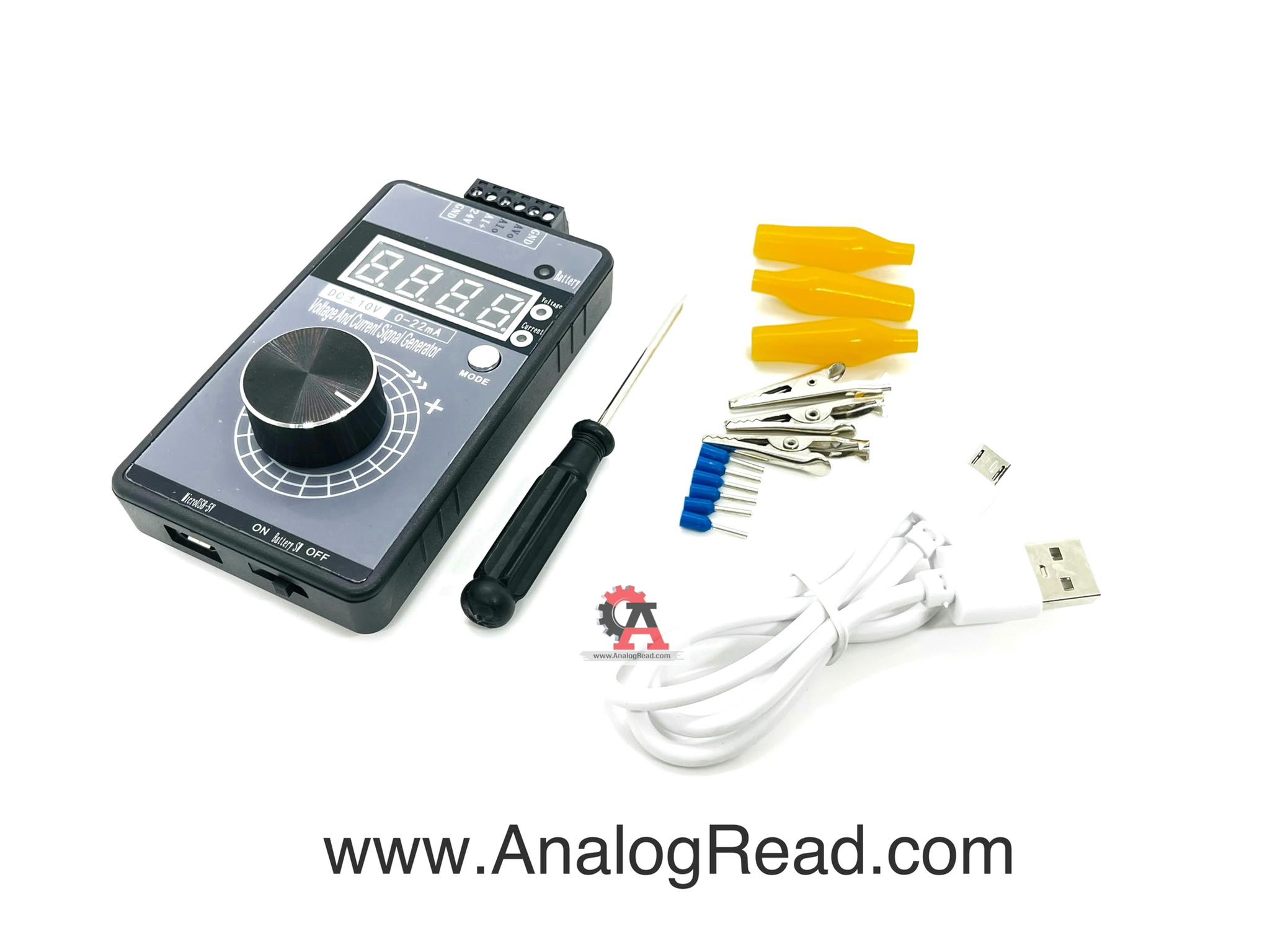 ตัวสร้างสัญญาณ 0-4-22mA และ 0-5-10v Signal Generator Adjustable Current Voltage