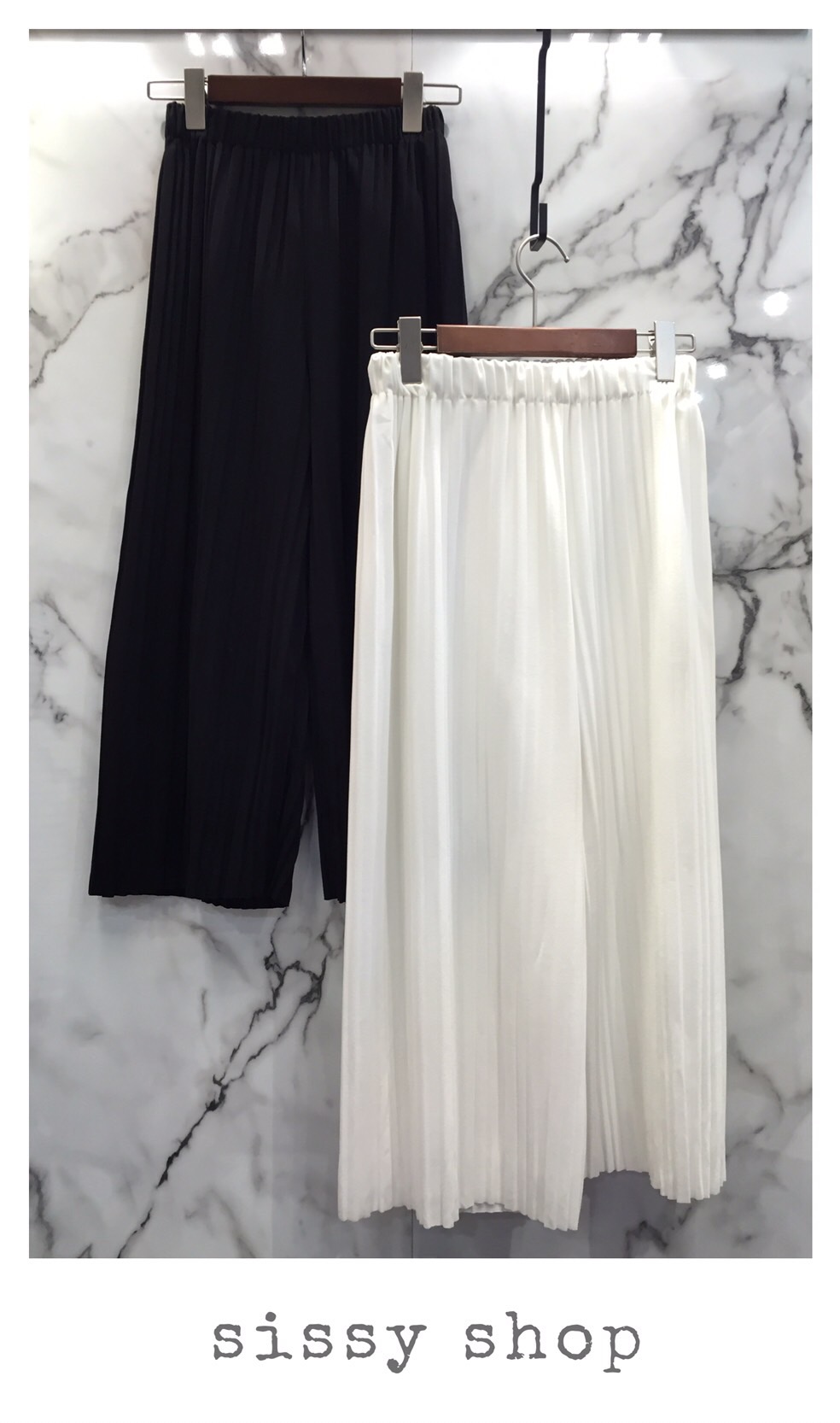 กางเกงผ้าอัดพลีท ผ้าทิ้งตัว ยืดได้ ไม่บางไม่หนาไปนะคะ ใส่ง่ายๆในวันสบายๆ สีหวานๆพาสเทลกันเลยค่ะ ขนาด ยาว 32"