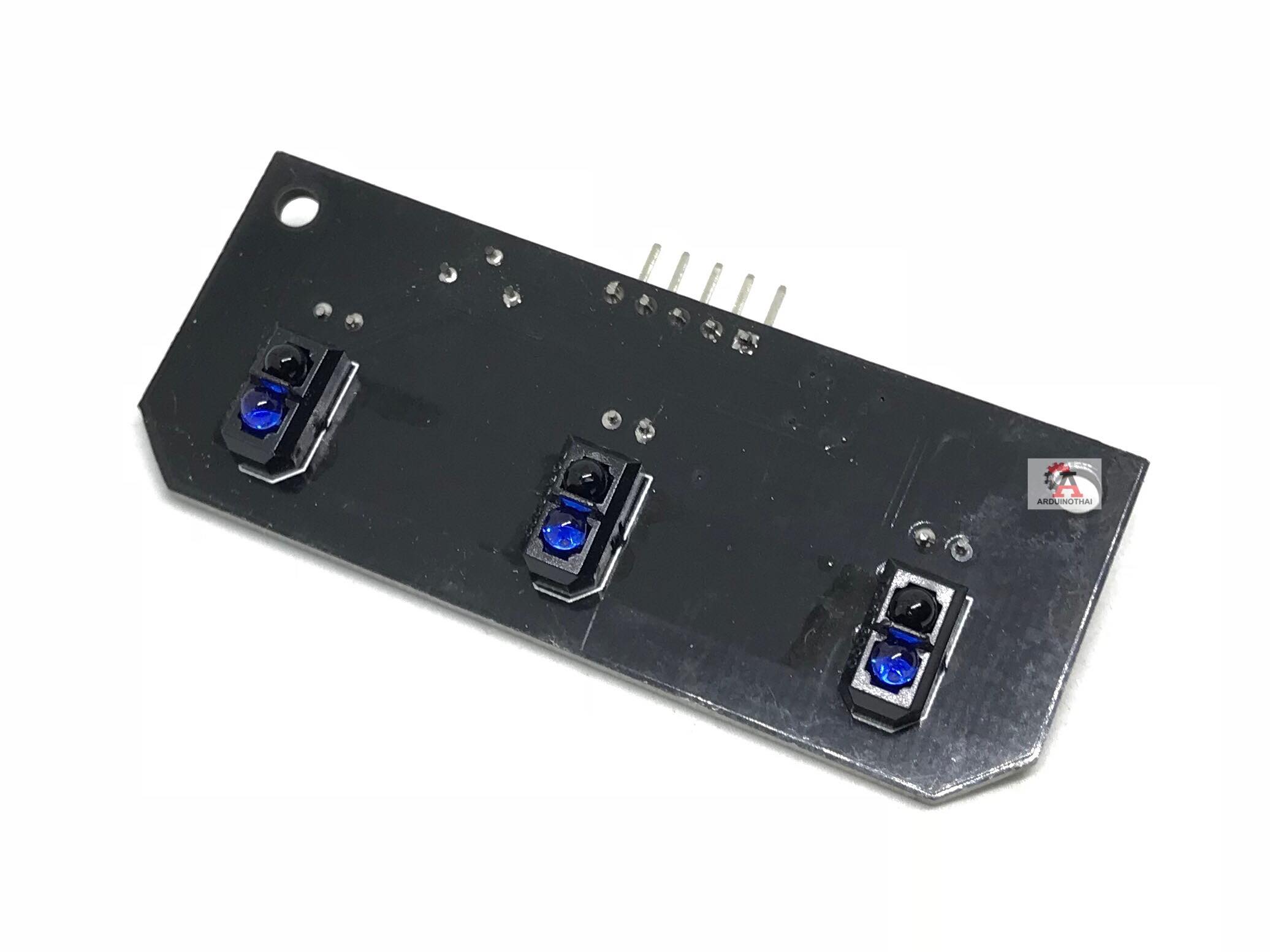 เซนเซอร์ตรวจจับเส้นขาวดำ 3 จุด 3-Way Tracking Module TCRT5000