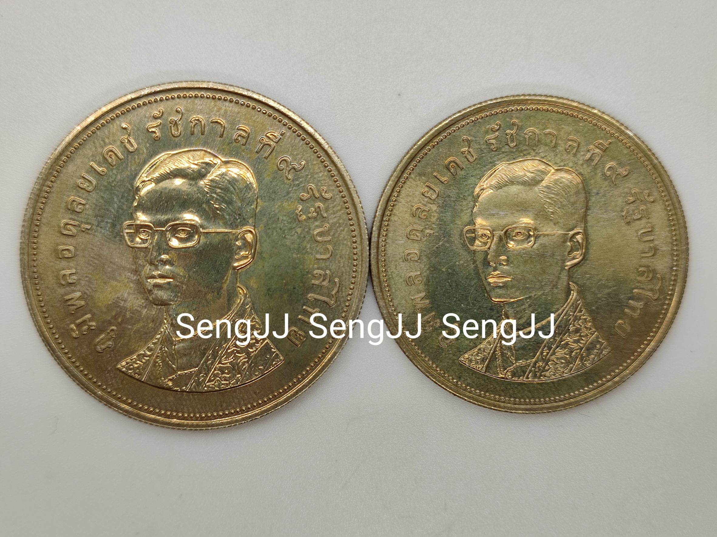 เหรียญกษาปณ์เงินที่ระลึก อนุรักษ์สัตว์ป่า ชุด 1 (กระซู่-ละมั่ง) พ.ศ.2517