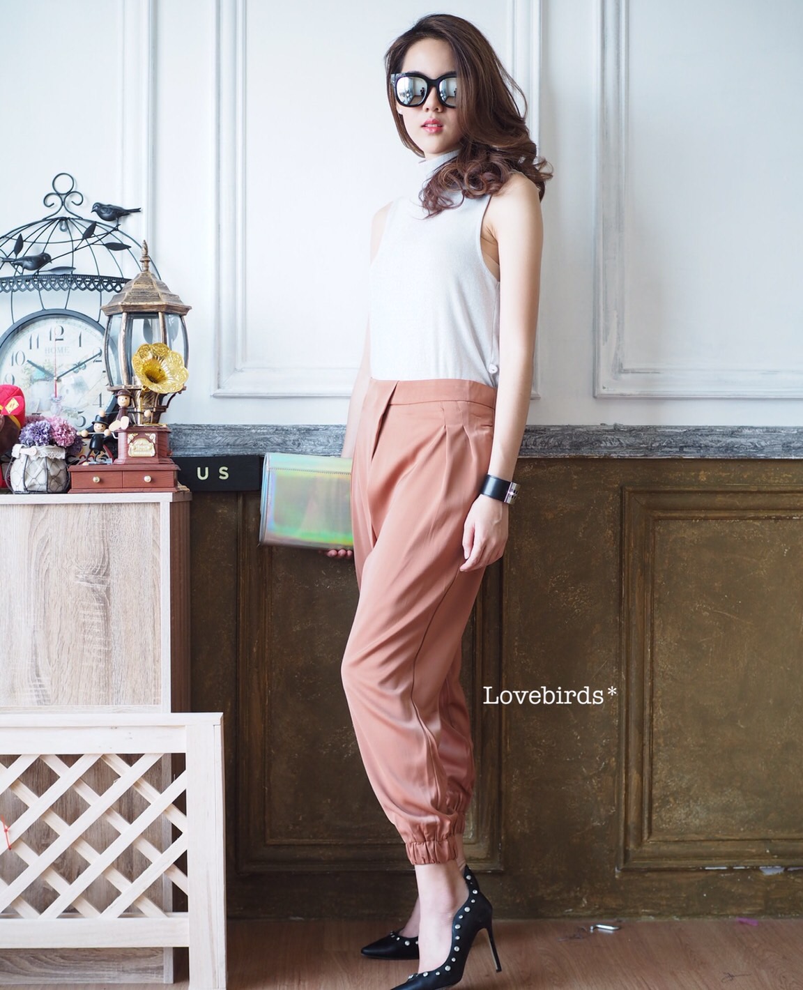 รอบ11!!!! Cross pants กางเกงจั้มขา ด้านหน้าทำไขว้ ด้านหลังยืดได้(สม้อค) งานผ้าเนื้อดีมากๆ ใส่สบายแน่นอนค่ะ เนื้อผ้าลื่นใส่สบาย ทรงสวยสุดๆ น่ารักค่า