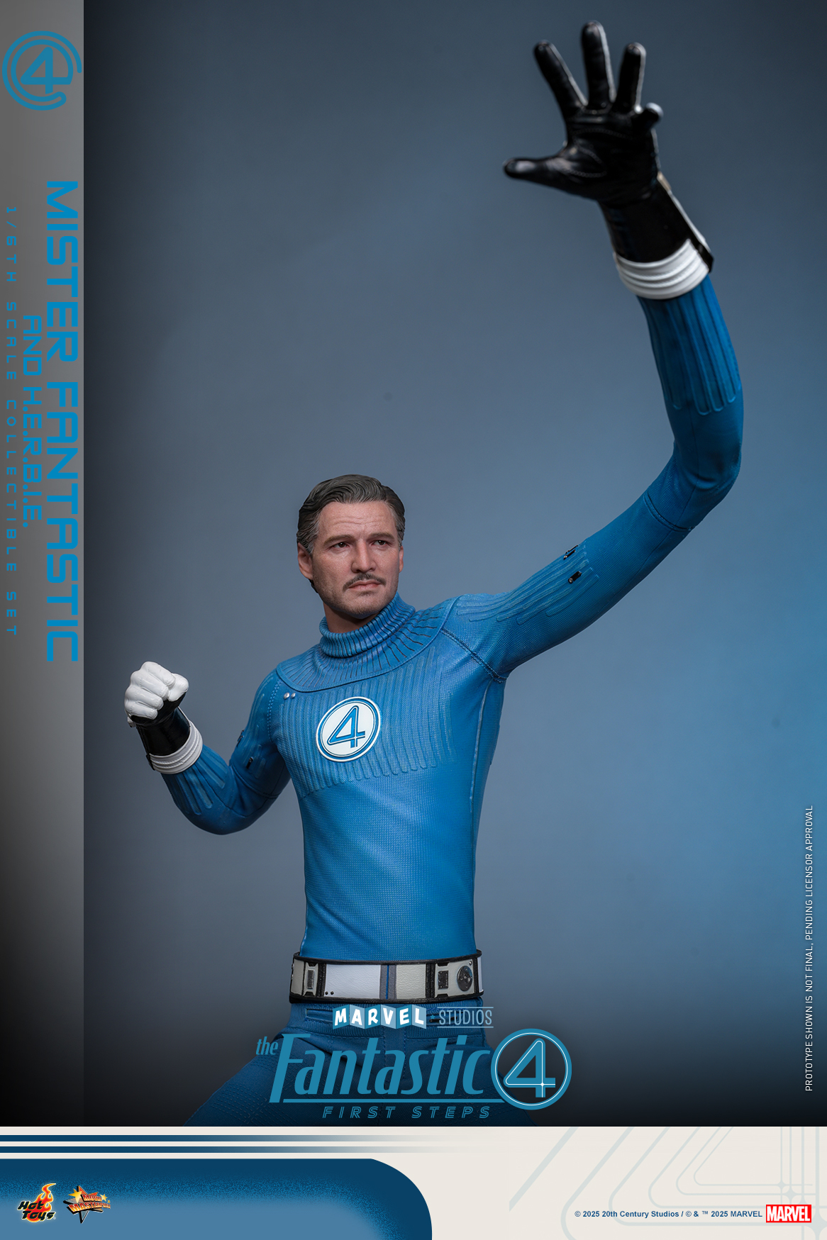 Hot Toys MMS822 The Fantastic Four: First Steps - Mister Fantastic and H.E.R.B.I.E.