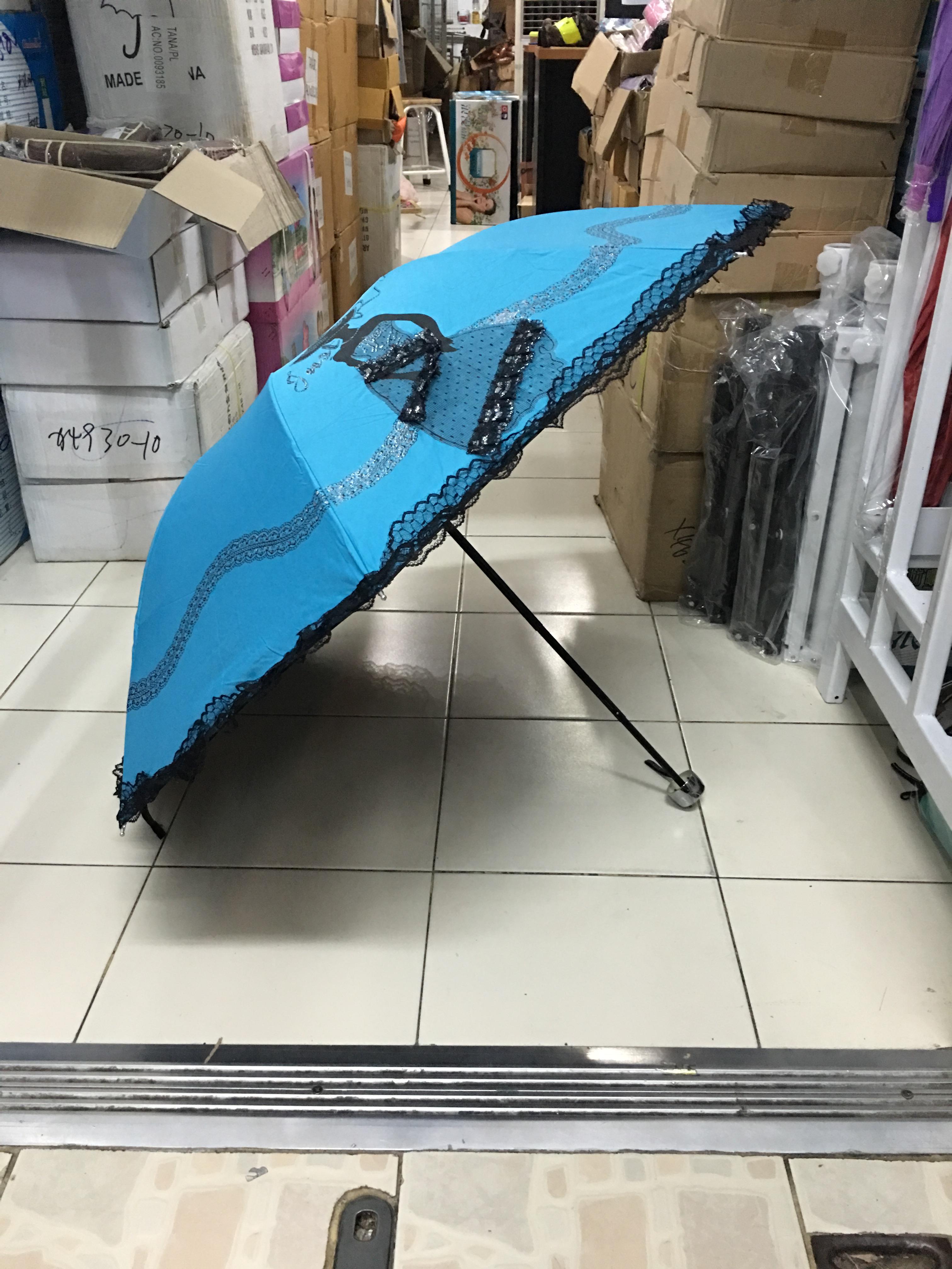 ร่มโค้งแฟชั่นมีระบาย รหัส8009