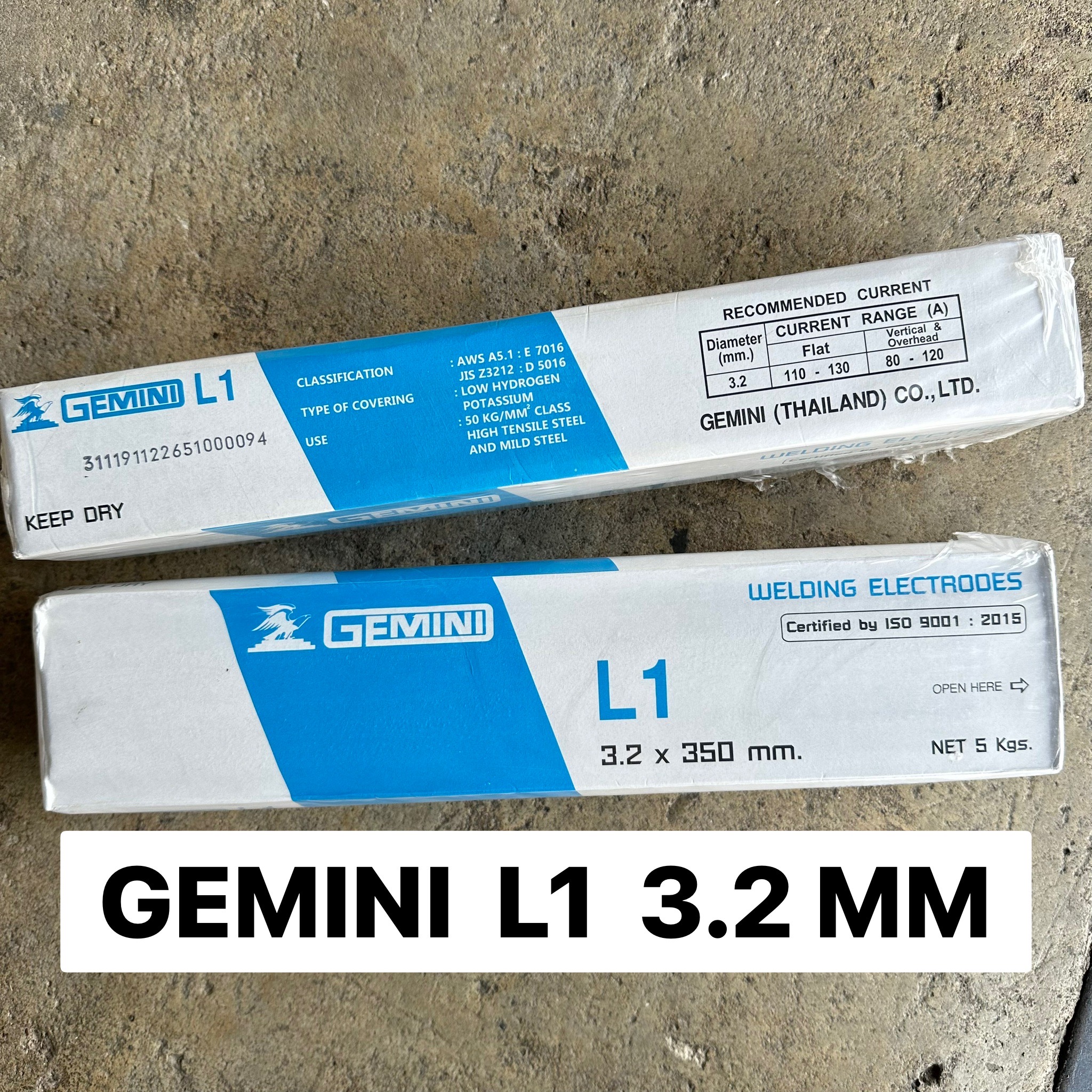 ลวดเชื่อมไฟฟ้า GEMINI L1 ห่อละ 5 กก.