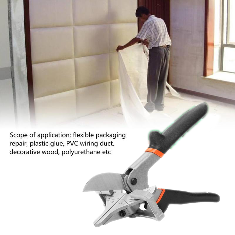 PL05 คีมตัดราง PVC พลาสติก ปรับองศาได 22-45 องศา ใบมีดเกรดสูง SK5