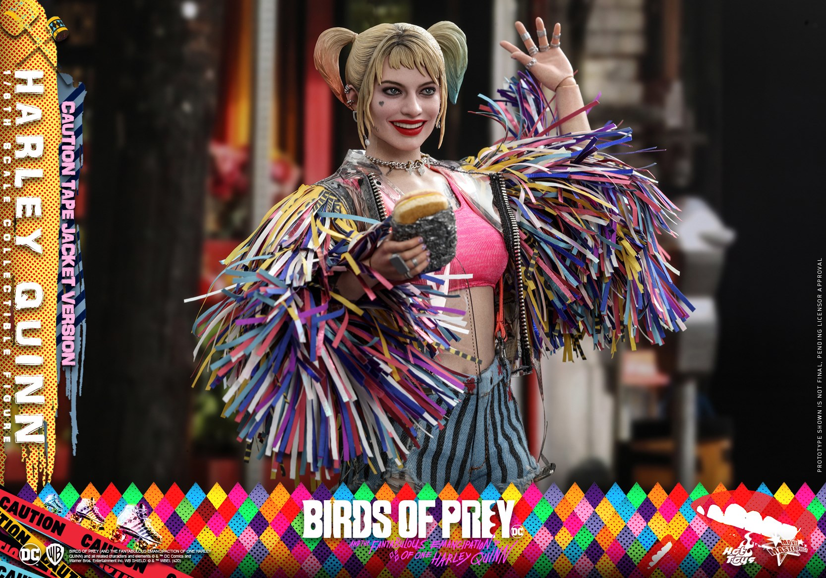 Hot Toys MMS566 Birds of Prey 1/6 Harley Quinn (Caution Tape Jacket Version)