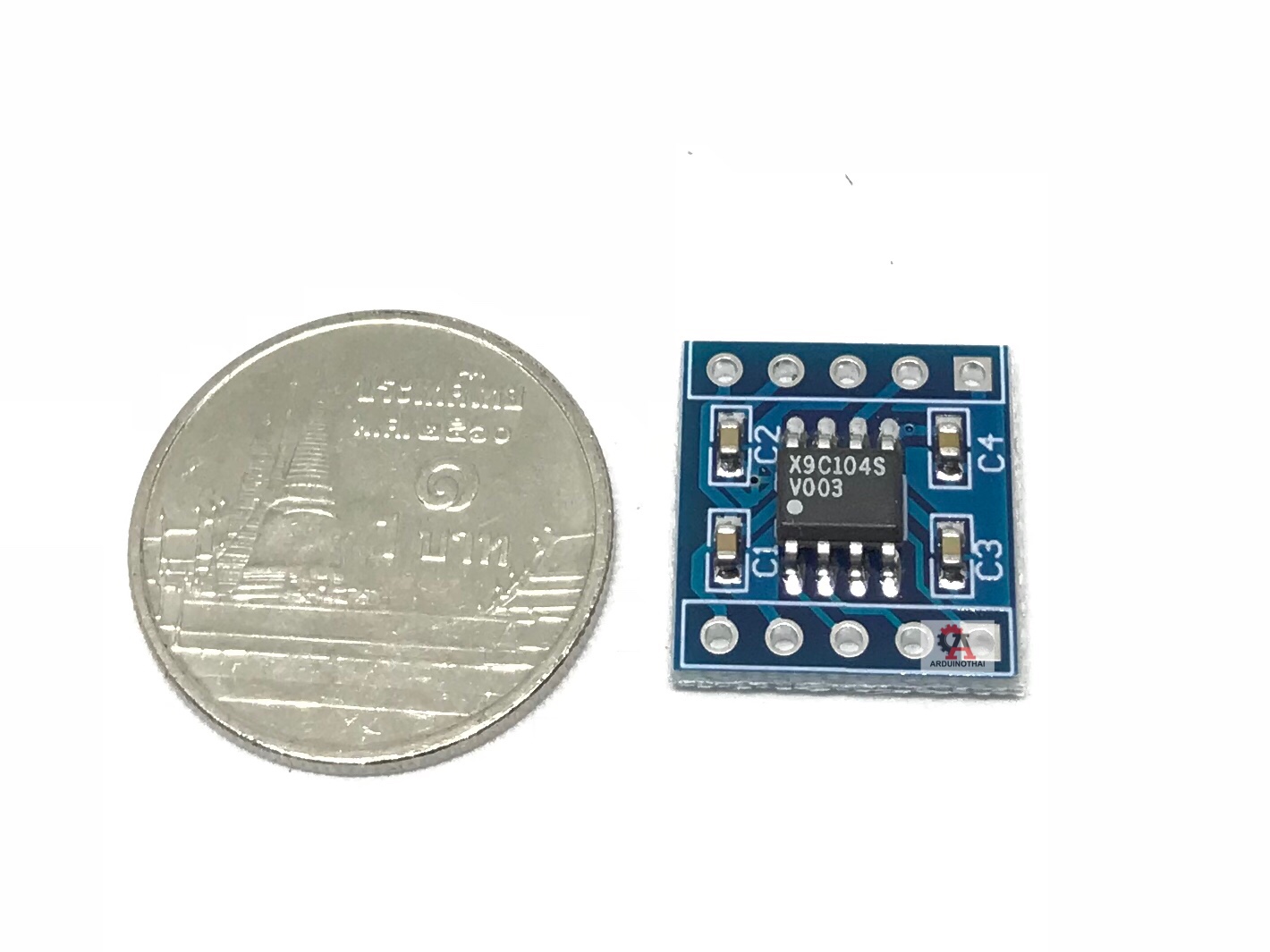 X9C104S Digital Potentiometer Module โมดูลตัวต้านทานปรับค่าได้แบบดิจิตอล 100K สต็อกไทยส่งไว