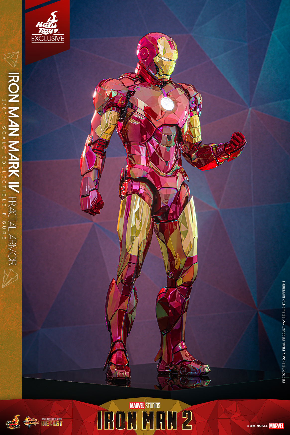 Hot Toys MMS792D70 Iron Man 2 - Iron Man Mark IV (Fractal Armor) [Hot Toys Exclusive]