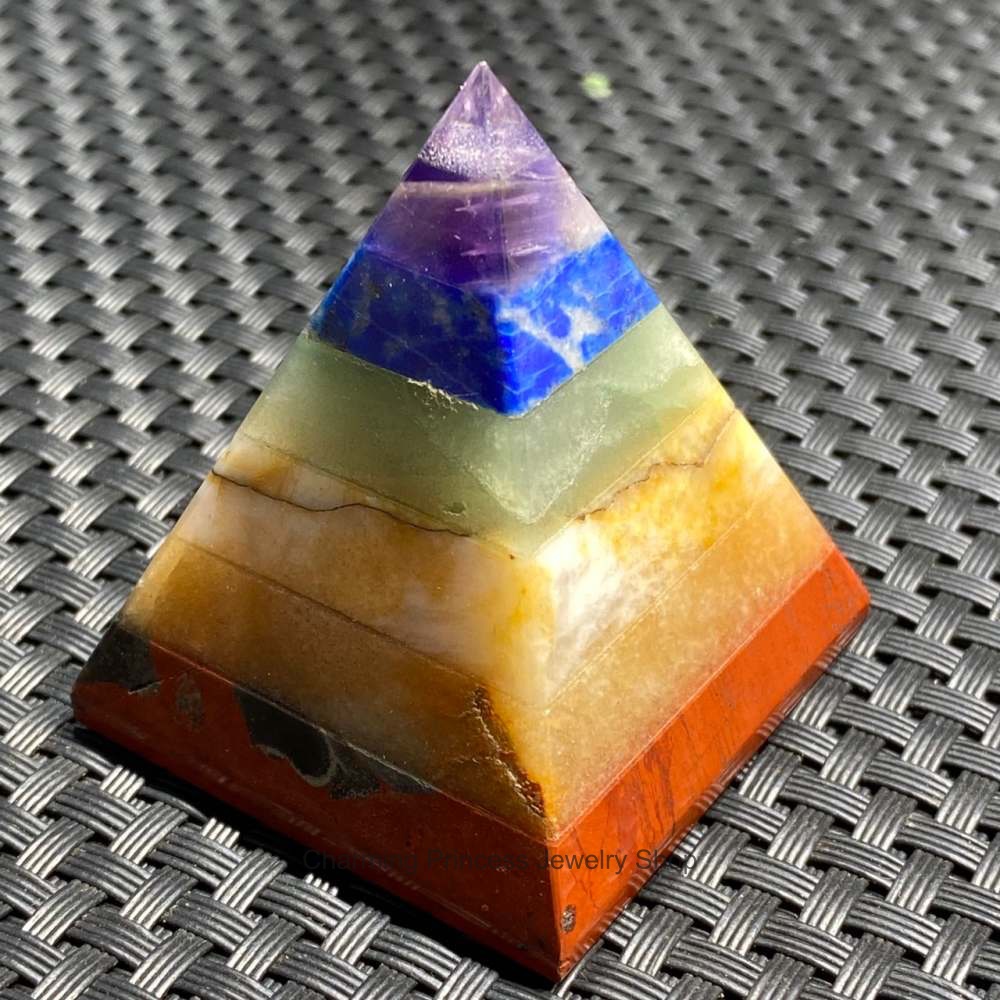 ปิรามิด จักระ พีระมิด 7 จักระ 45x45x55 มม