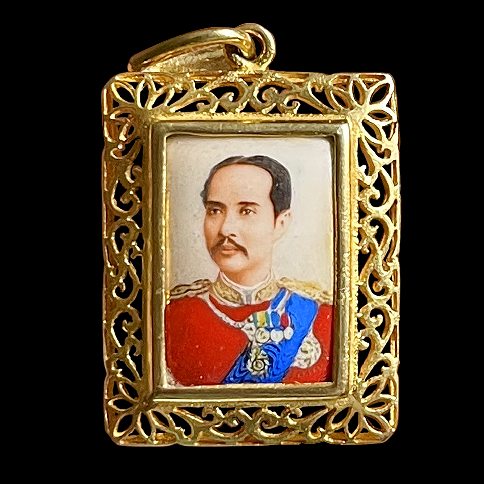 ล็อกเก็ตทองคำ ลายฉลุ รัชกาลที่5 ล็อกเก็ตร5 ล็อกเก็ตโบราณ