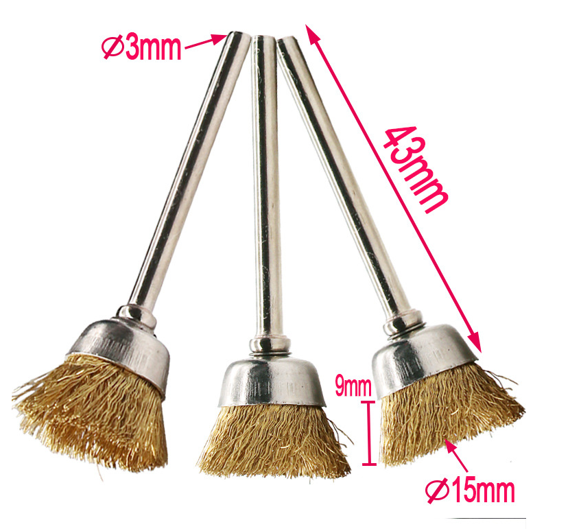 DG23 ชุดใบขัดทองเหลือง แกน 3 มิล 9 ดอก