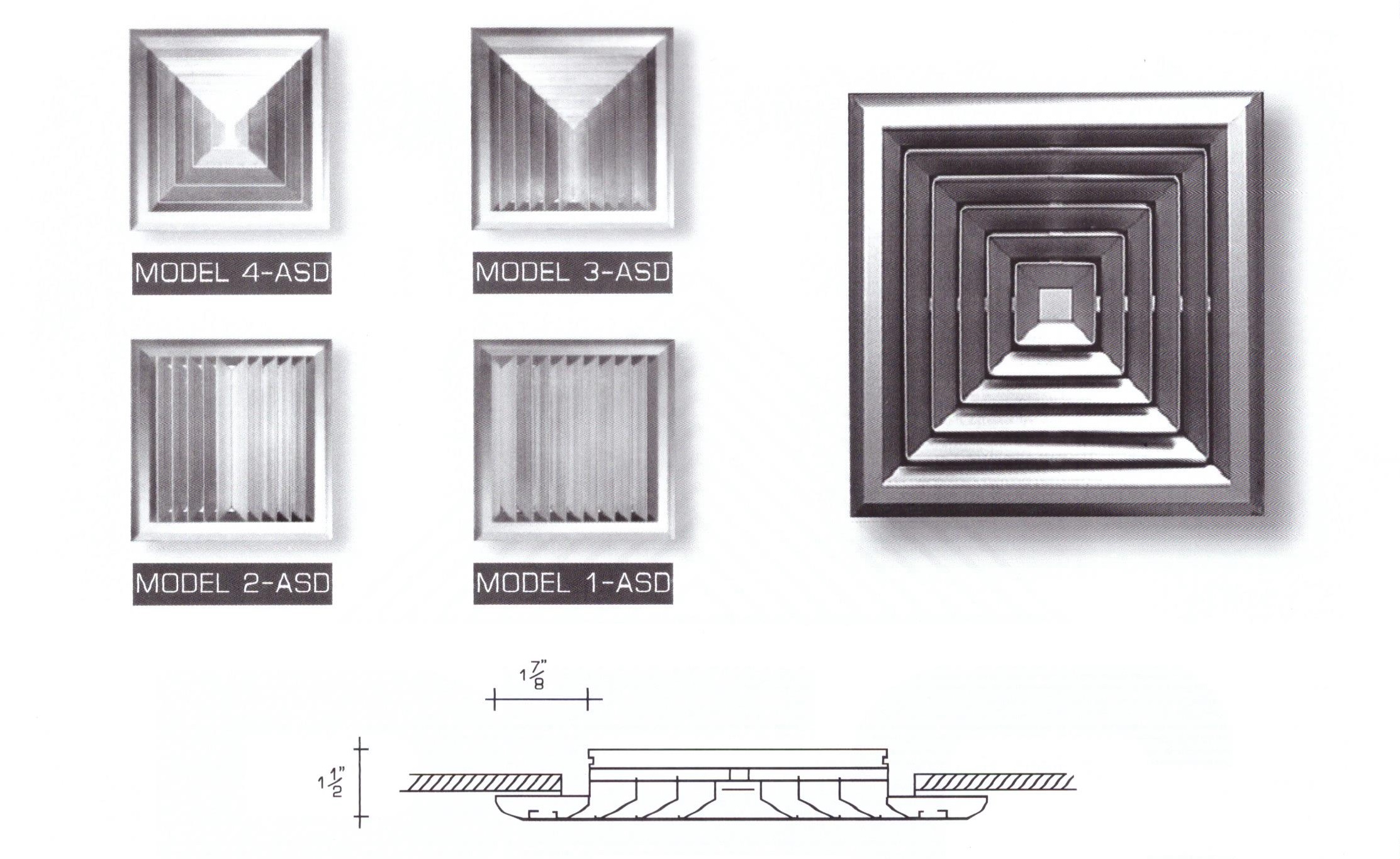 หัวจ่าย ASD (Ceiling Diffuser)