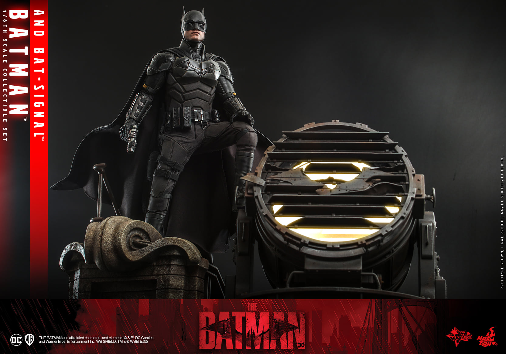 Hot Toys MMS641 1/6 The Batman - Batman and Bat-Signal
