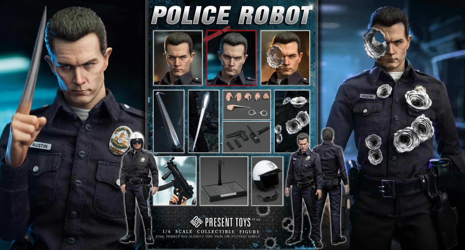 PRESENT TOYS PT-SP62 1/6 POLICE ROBOT