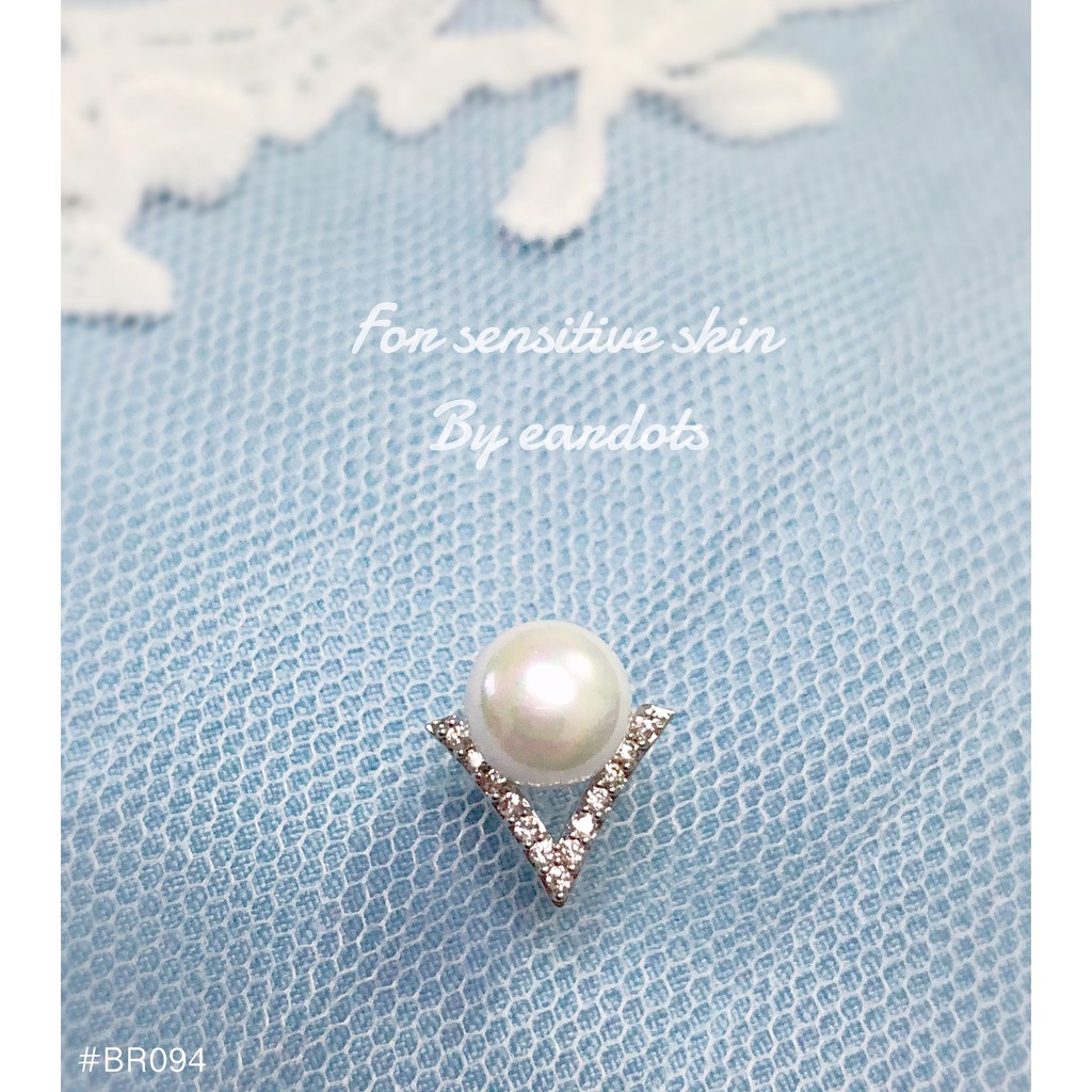 เข็มกลัดสวยหรู ขนาดเล้ก Pearl V