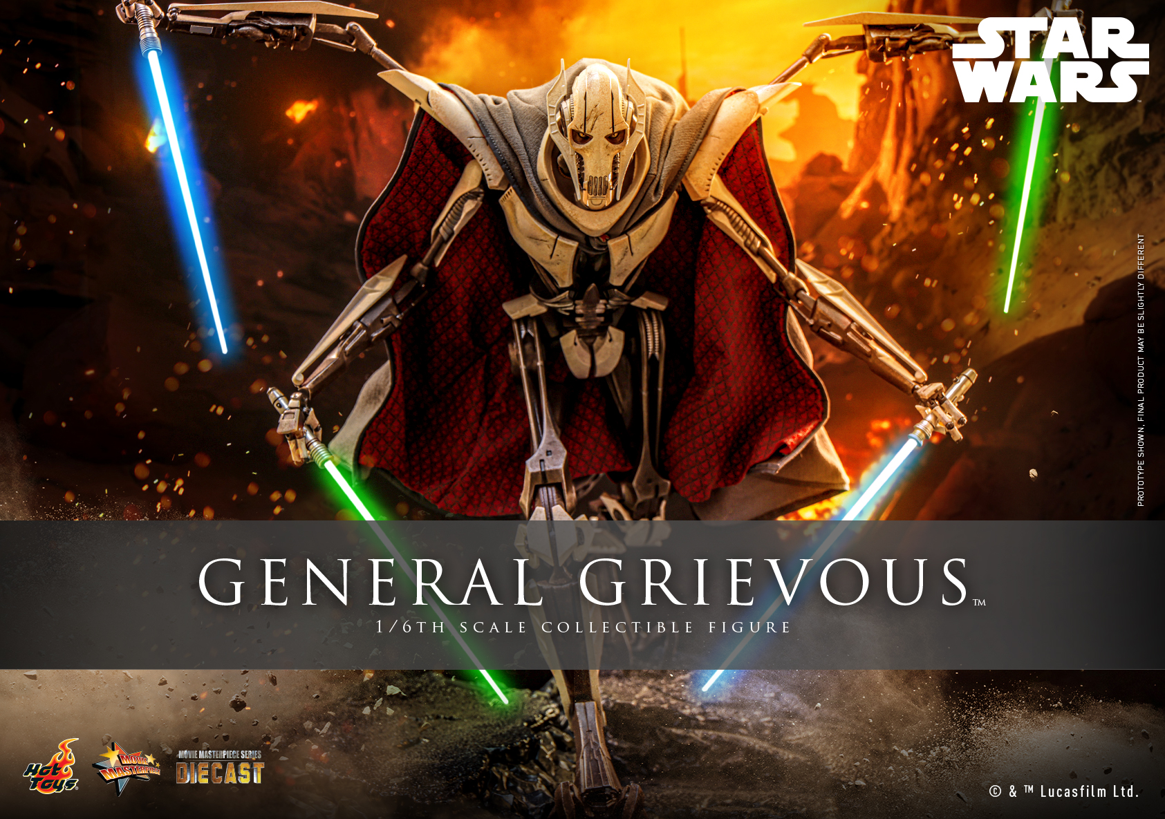Hot Toys MMS760D67 Star Wars Episode III: Revenge of the Sith - General Grievous