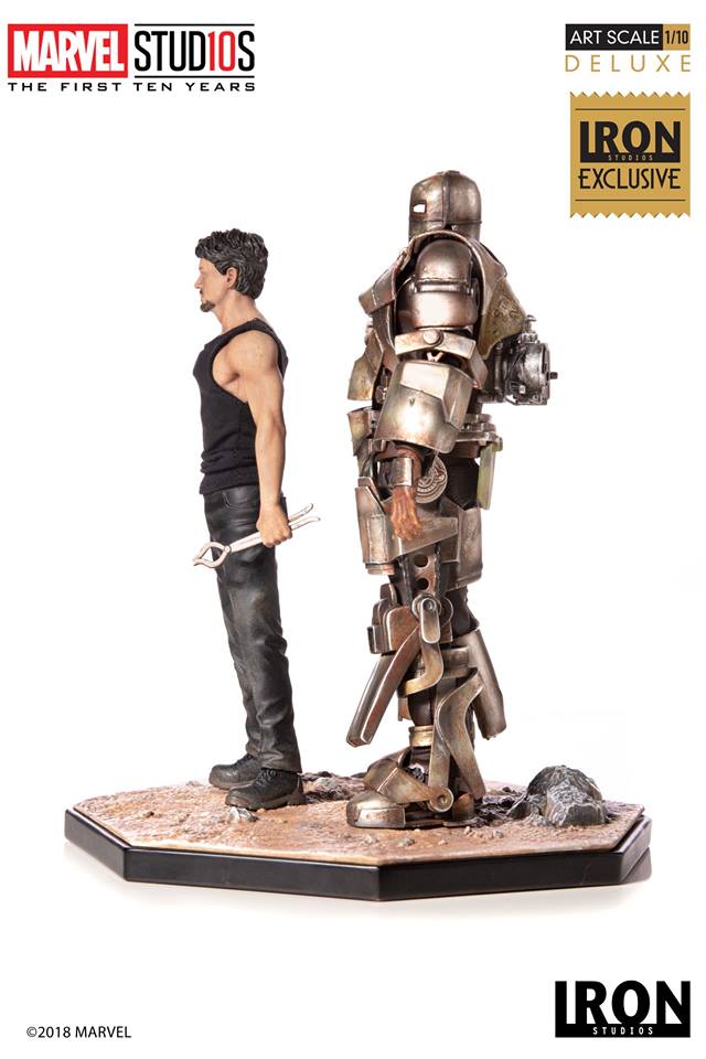 Iron Studios Deluxe Art Scale 1/10 Tony Stark & Mark I (EX)