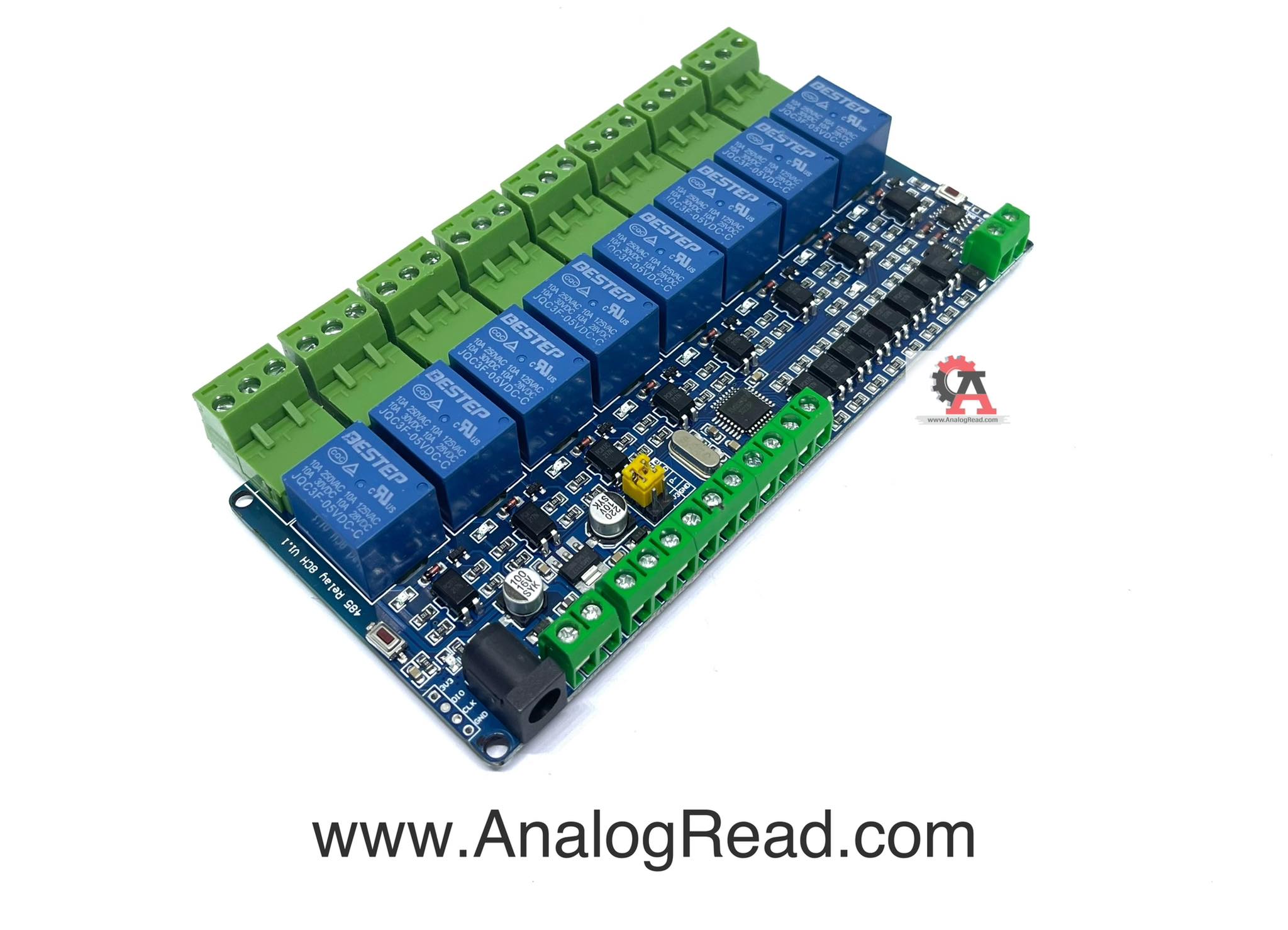 Modbus-Rtu 8 way relay module RS485/TTL(5V)