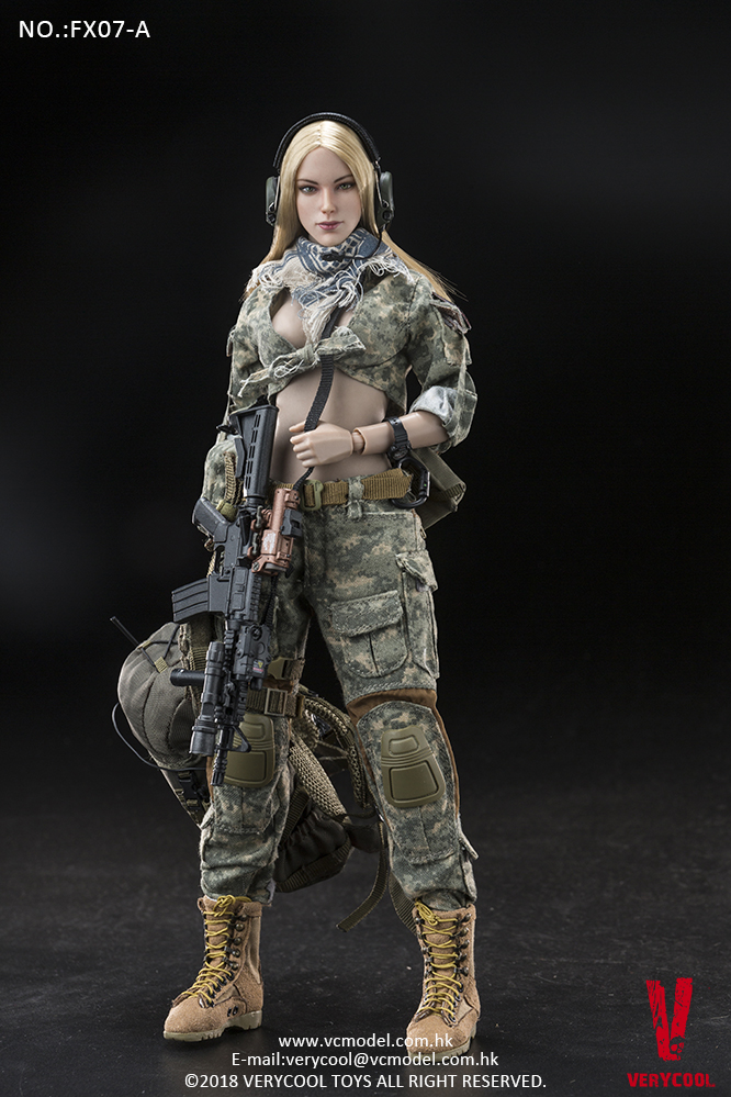 VERYCOOL FX07A Supermodel Head Sculpt + Female Body Set (Golden straight)