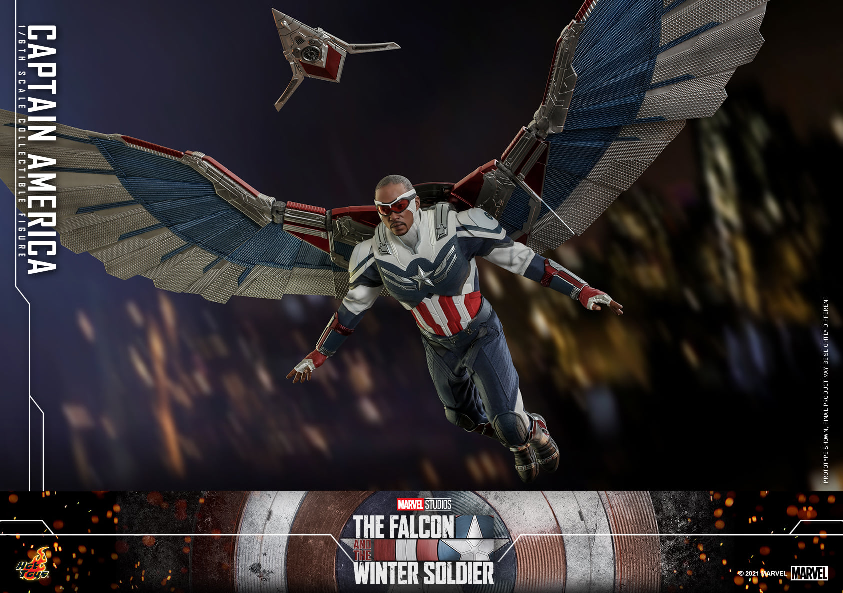 Hot Toys TMS040 1/6 The Falcon and the Winter Soldier - Captain America