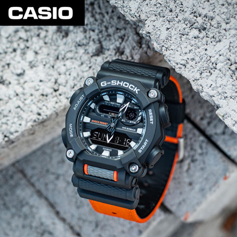นาฬิกาข้อมือ Casio G-shock สองระบบ Analog-Digital รุ่น GA-900 GA-900C GA-900C-1A4 (สายผ้า) GA-900C-1A4