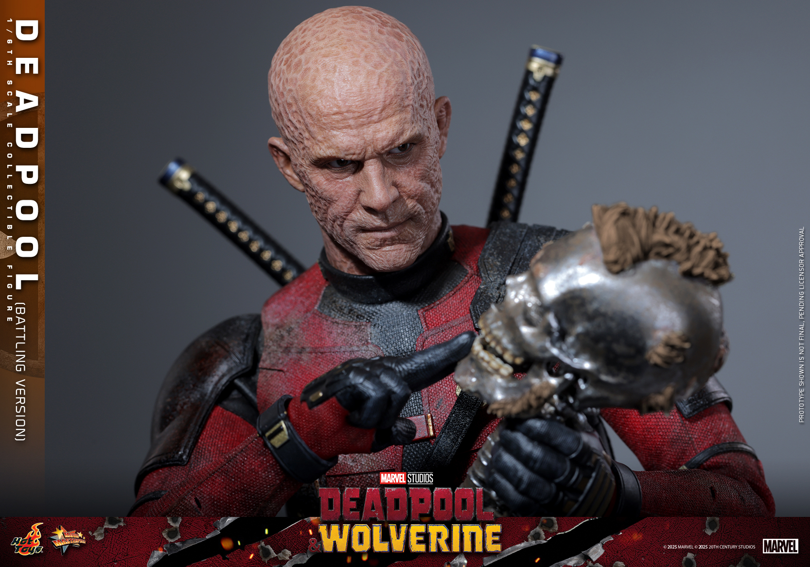 Hot Toys MMS782 Deadpool & Wolverine - Deadpool (Battling Version)