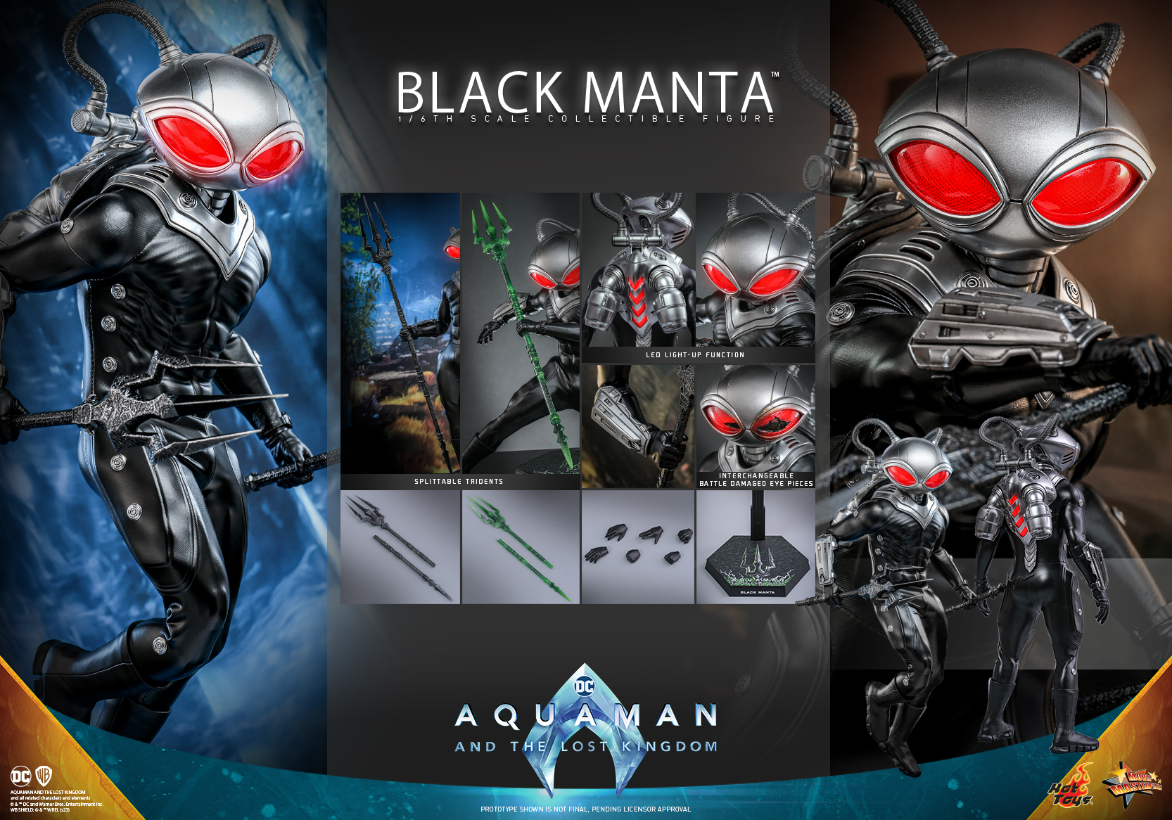Hot Toys MMS739 1/6 Aquaman and the Lost Kingdom - Black Manta