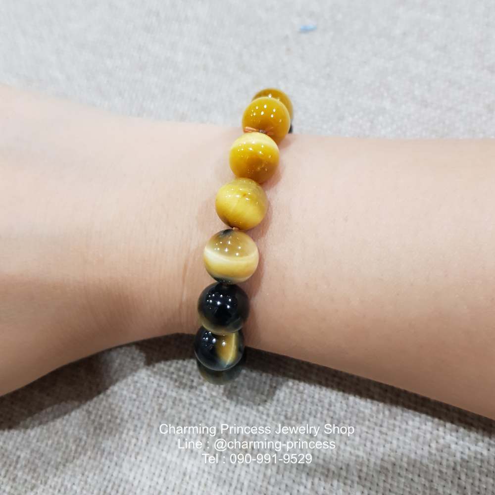 5 พยัคฆราช Tiger Eye Multi Colors หินตาเสือครบทุกสี 10 มม แก้ปีชง พลิกฟื้นดวงชะตา แคล้วคลาดปลอดภัย หินแก้ปีชง