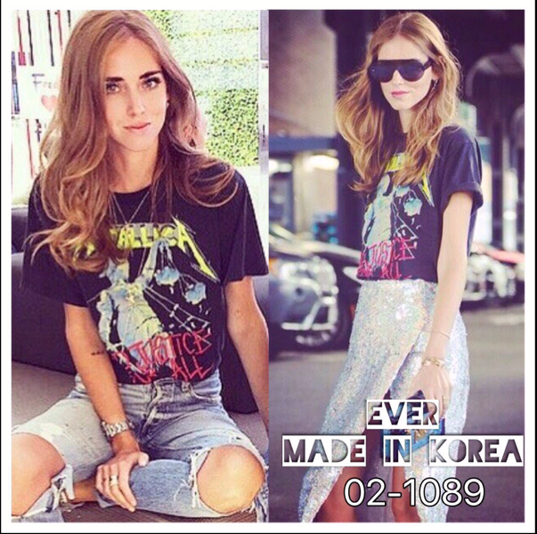 เสื้อยืดสไตล์วินเทจ แบบคุณพลอย เฌอมาลย์ ใส่ค่ะ