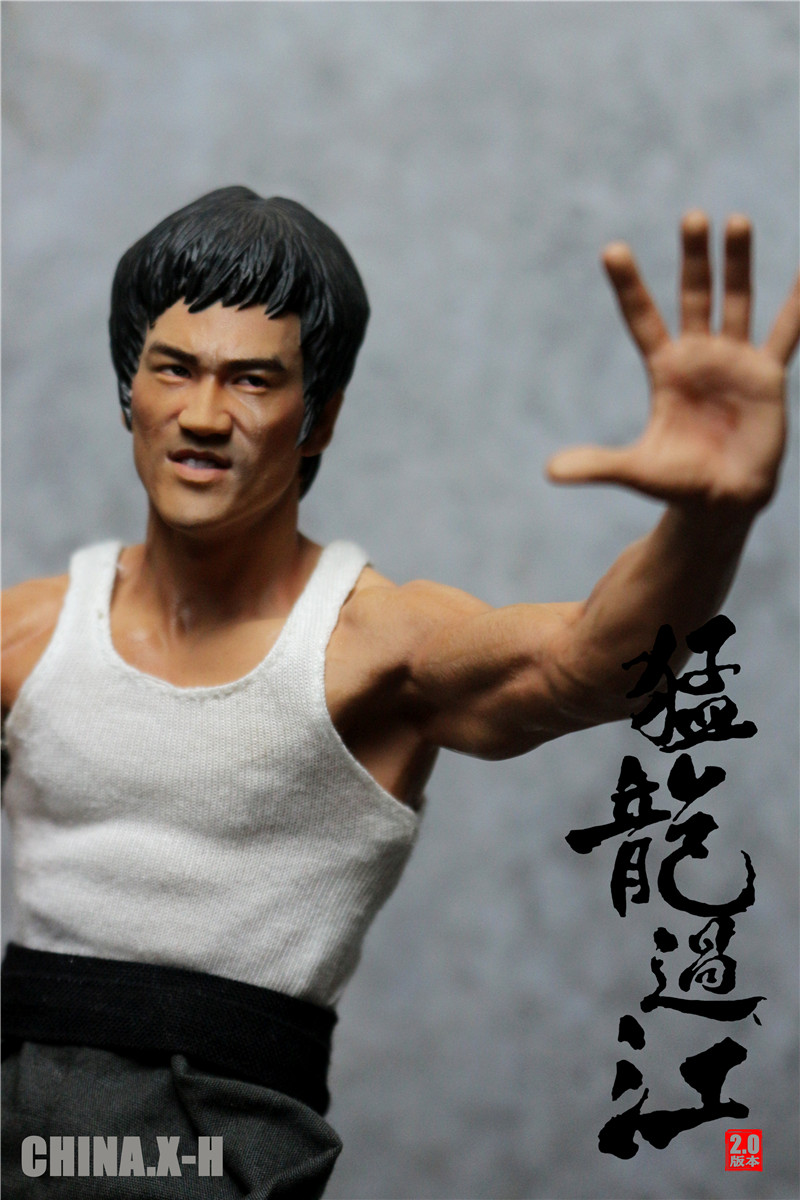 CHINA.X-H CX-H10 1/6 Bruce Lee Series Statue Raptor Crossing the River 2.0 Edition